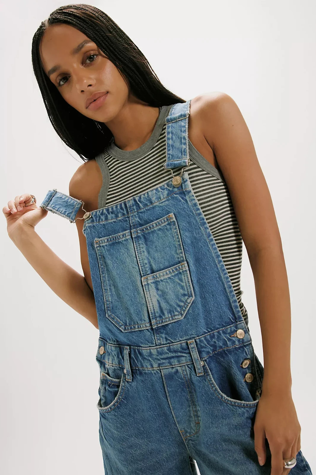 Freepeople We The Free Good Luck Barrel Overalls