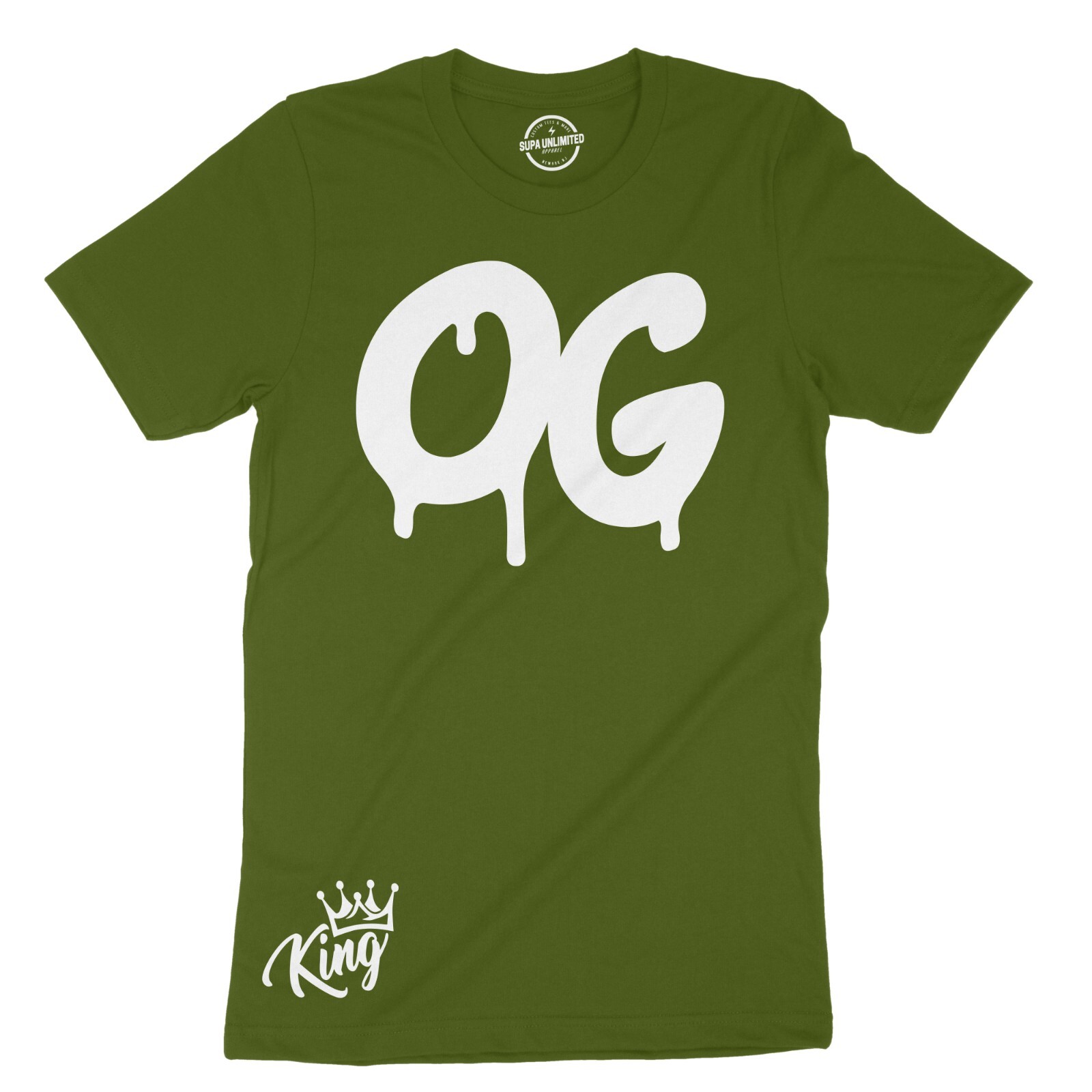 Urban Hip Hop Design Style Black Men’s T Shirt OG King Graffiti Graphic Tees