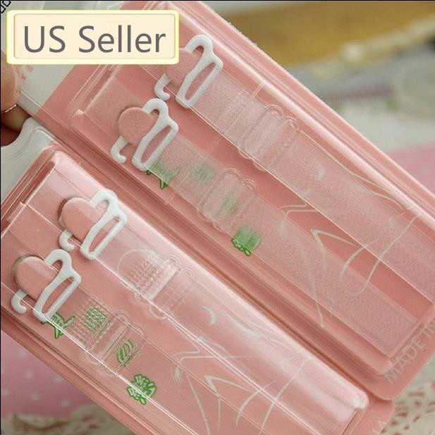 One Pair of Transparent Clear / Dull Polish Invisible Adjustable Bra straps