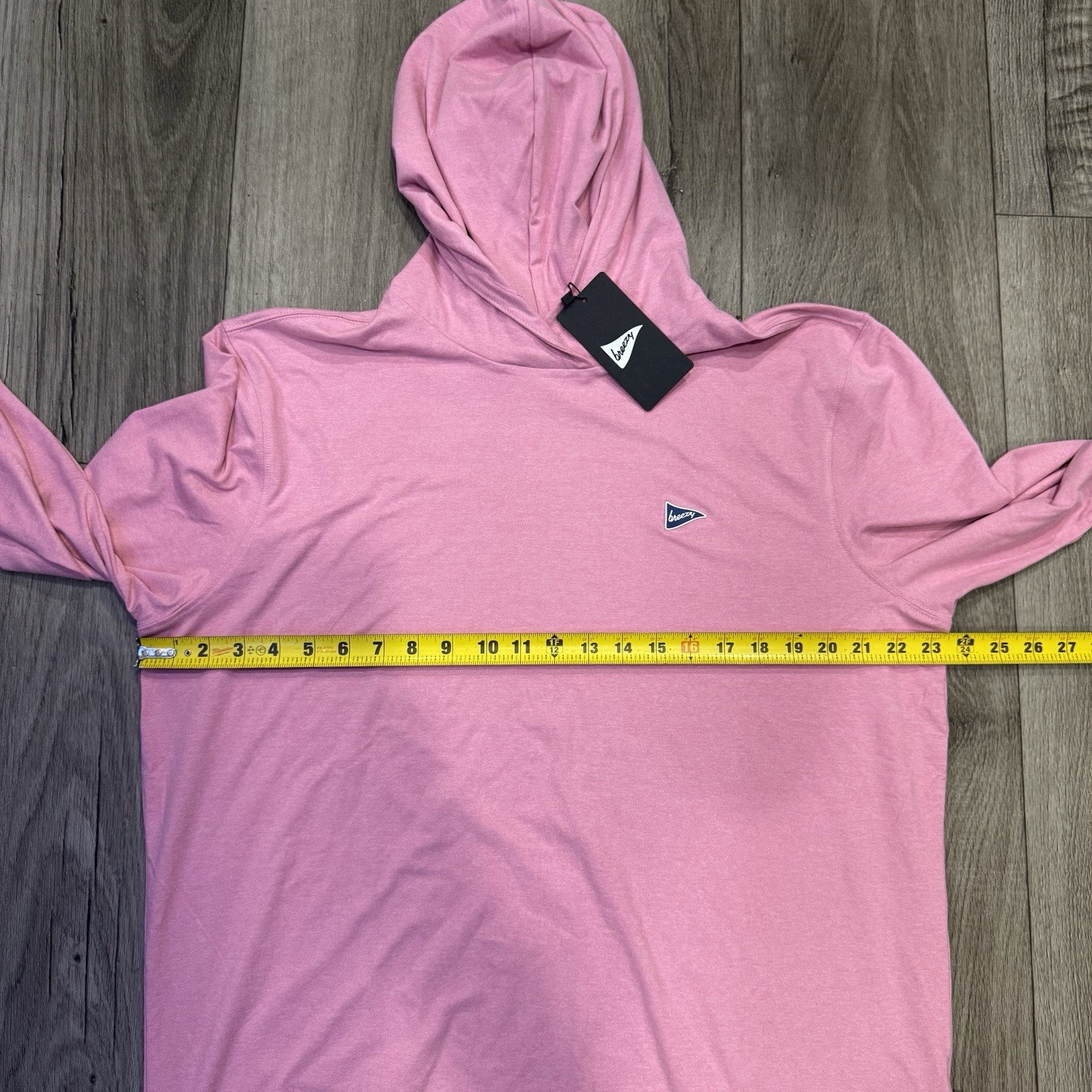 NWT Breezy Golf The Gimme Hoodie Petal Pink Men’s Sz L NEW