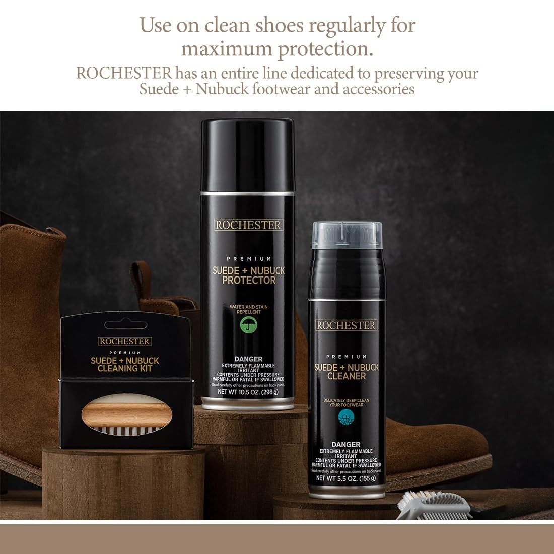 Rochester Suede + Nubuck Protector, Shoe Protector Spray for a Wide Range of …