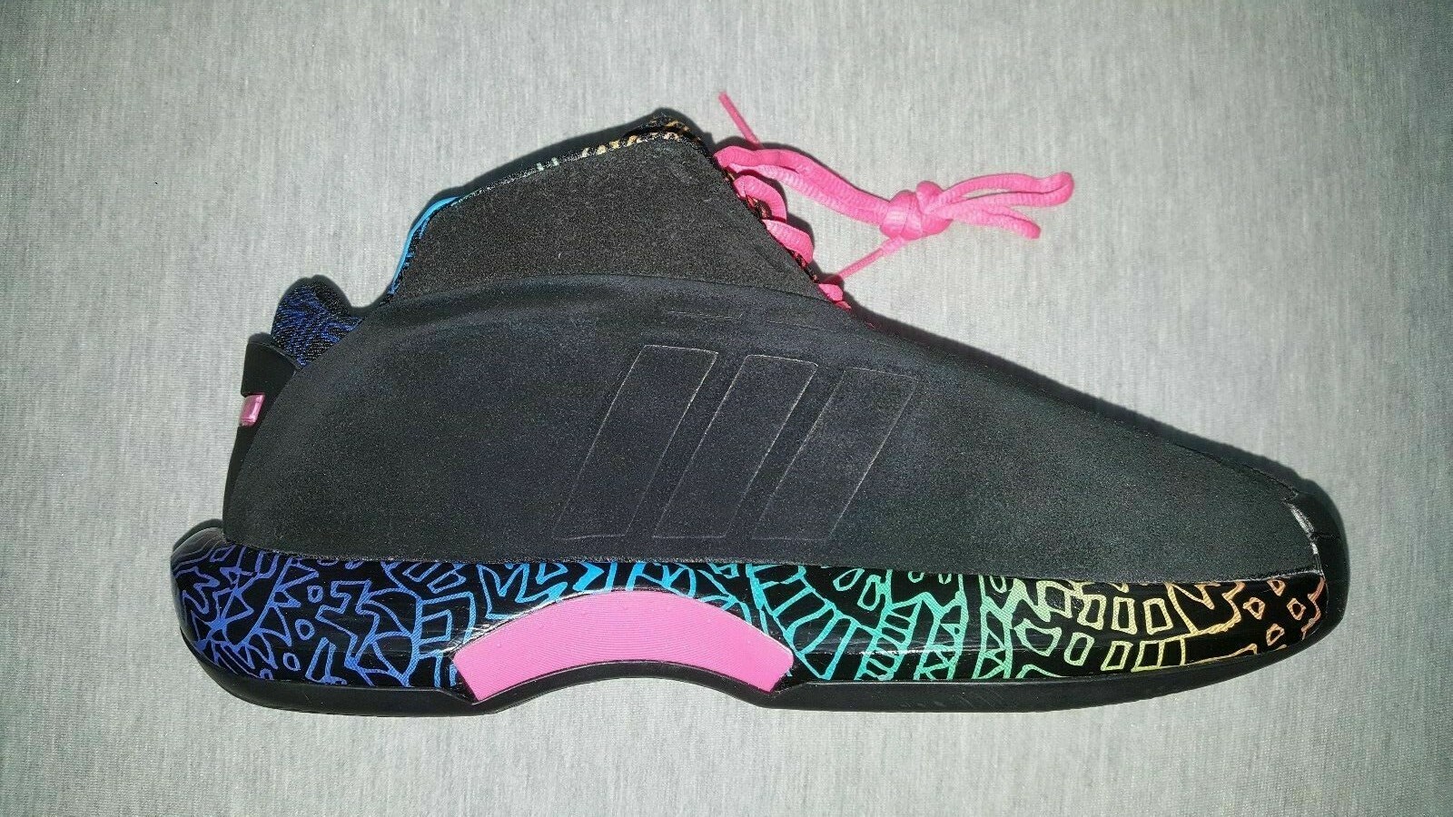 Adidas Crazy 1 Bryant C75739 SUEDE TRIBAL Black US 7.5 UK 7 D 7
