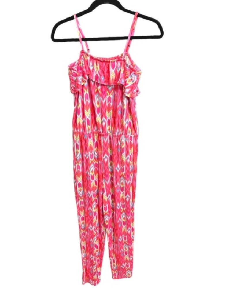 Gymboree Romper Girls size 14 Sunwashed Days Pink Art Adjustable Strap One Piece