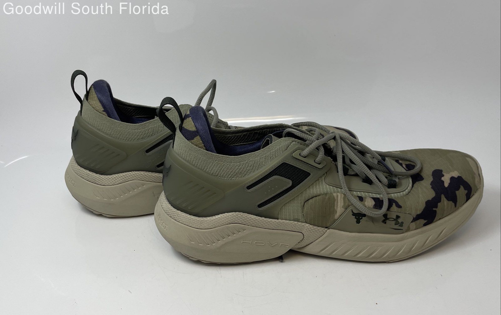 Under Armour Mens Project Rock 5 3025556-301 Olive Green Sneakers Shoes Size 14