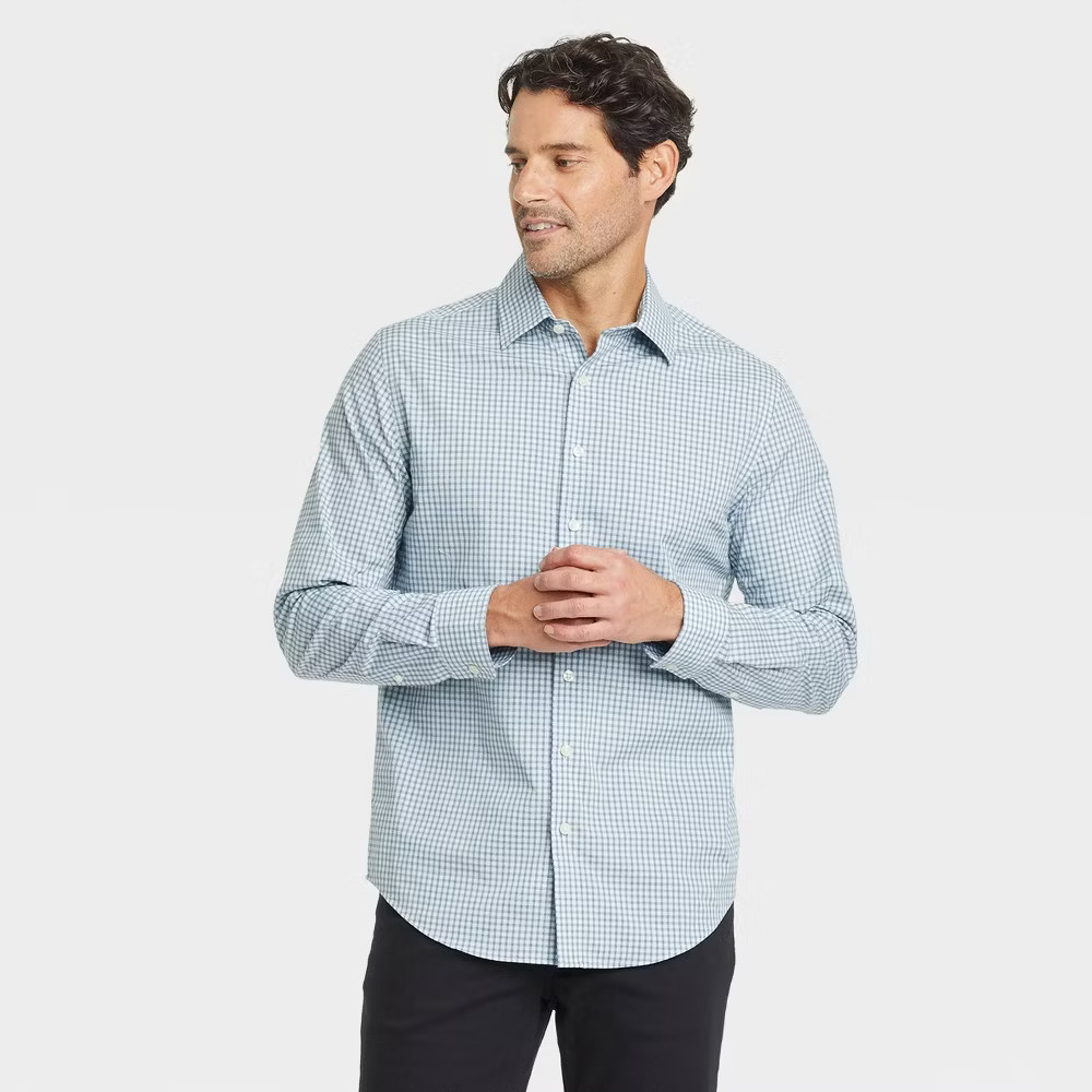Men’s Performance Dress Long Sleeve Button-Down Shirt – Goodfellow & Co