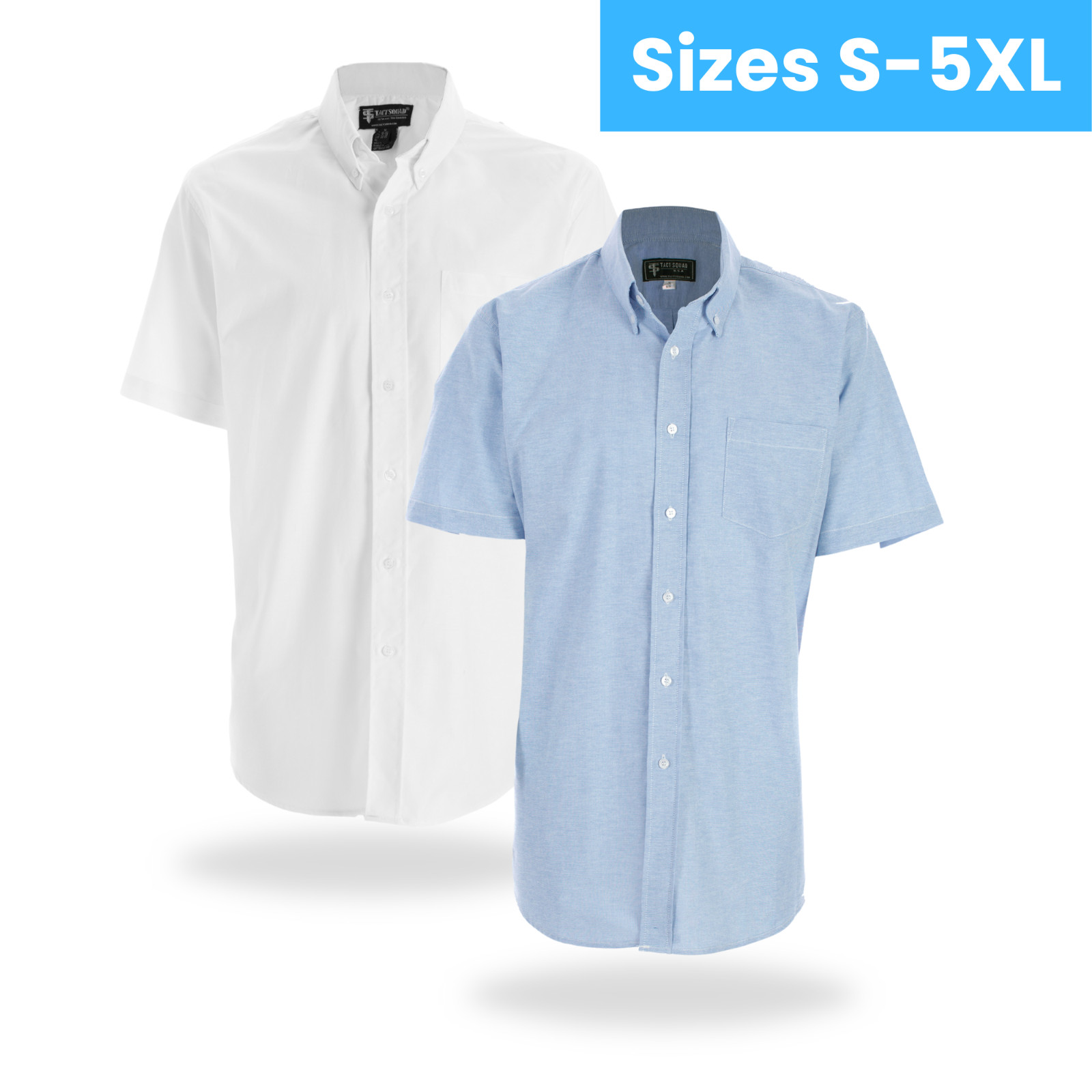 NEW Mens Premium Oxford Shirt Short Sleeve Button Down Collar Dress Shirt