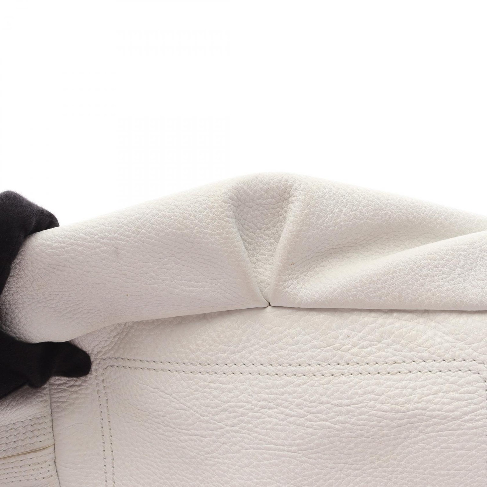 CELINE Bittersweet Shoulder Bag leather White Used Women