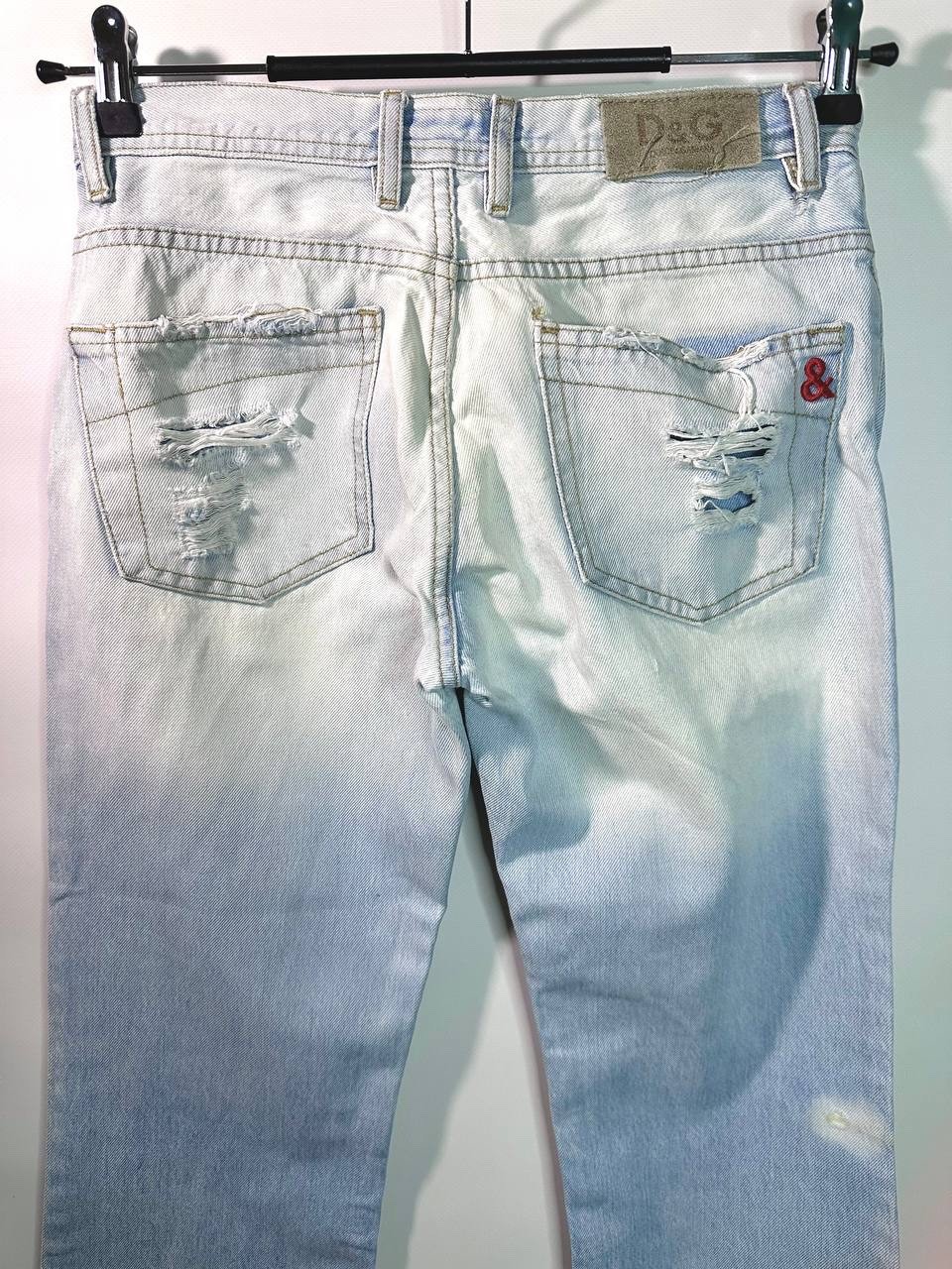 Vintage D&G Dolce Gabbana Ripped Destroyed Jeans Grunge Cult Denim Itierre 28