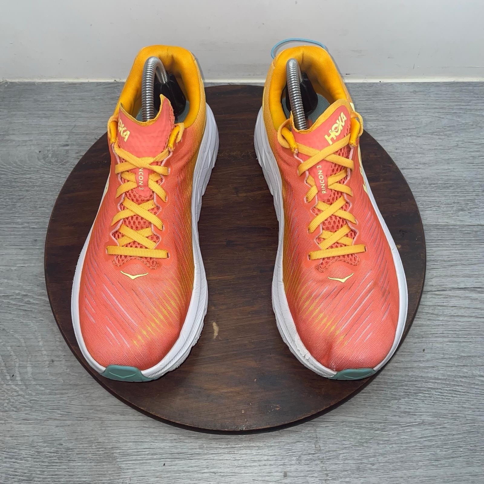 Hoka One One Rincon 3 Camellia Radiant Yellow Orange Shoes Sneakers Women’s 9.5B