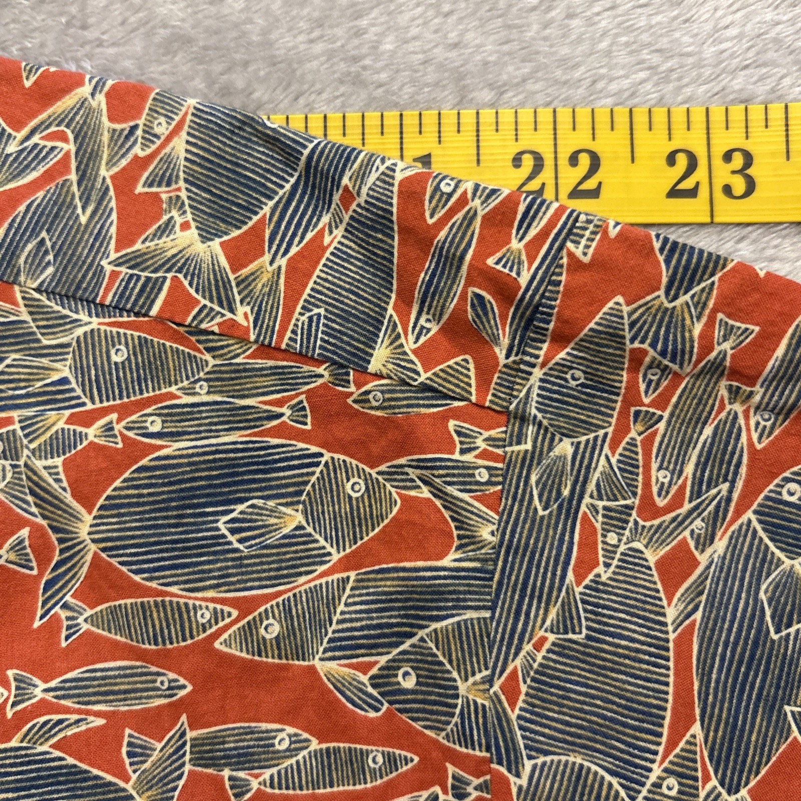 Tori Richard Honolulu Fish Hawaiian Shirt XL Resort Tropical Cotton SS Lightwt