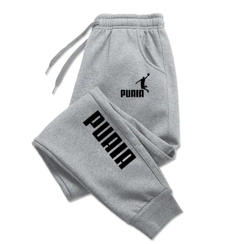 Men’s Sport Jogging Pants Loose Fit Solid Color Streetwear Fitness Wear