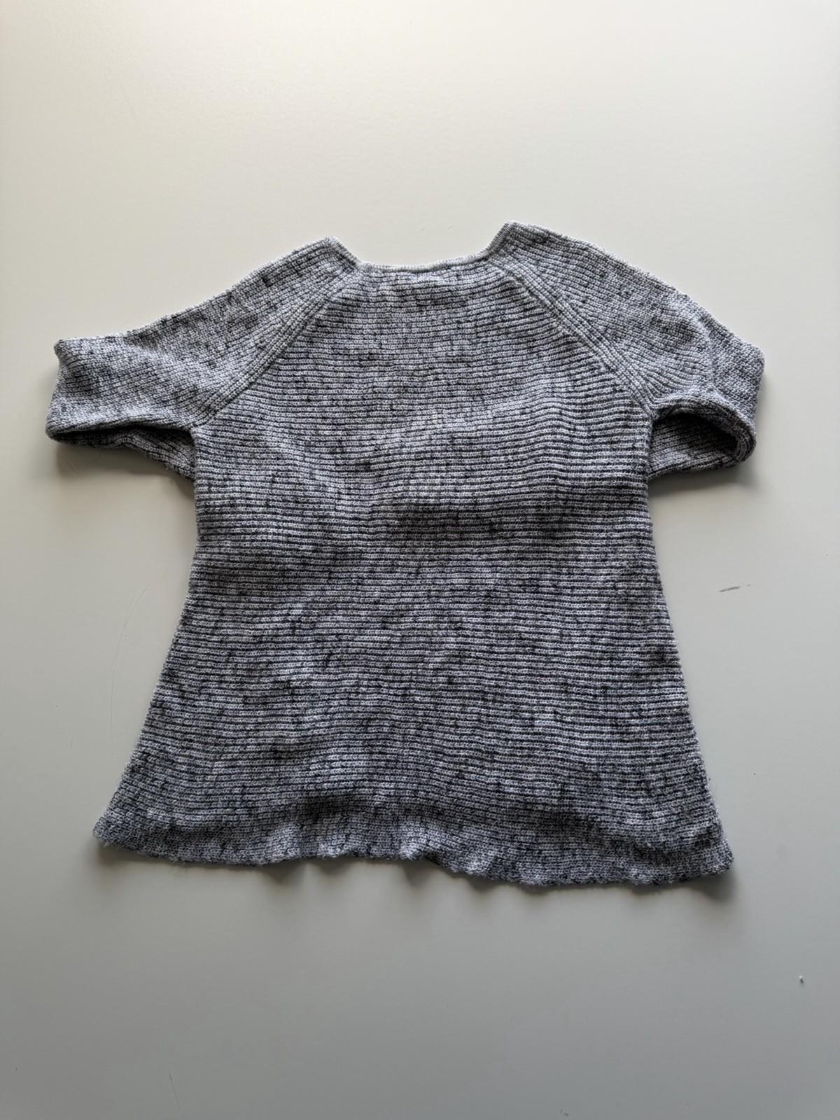 a.n.a. A New Approach Women’s Medium Gray Cable Knit Fringe Sweater Cozy Knit