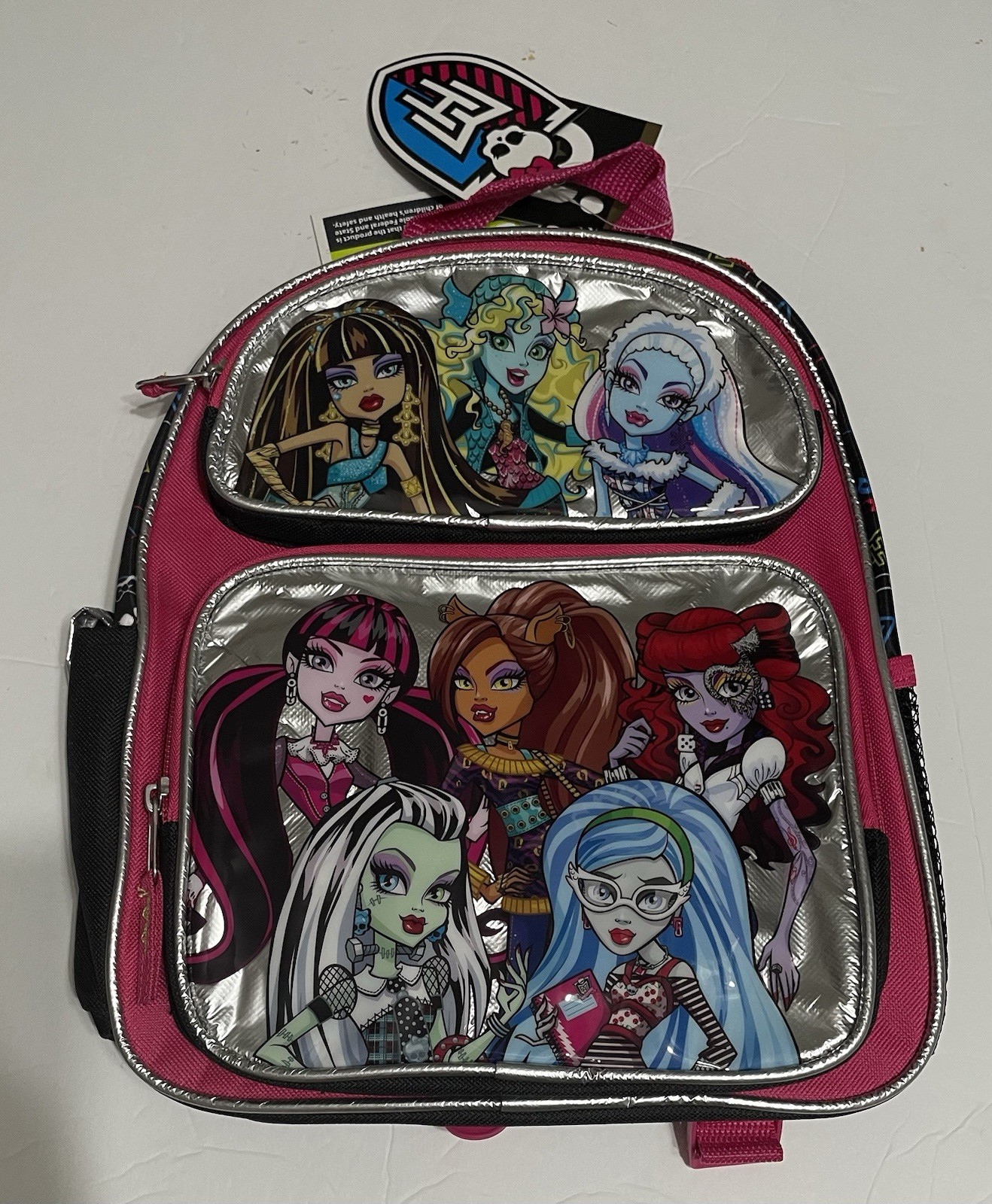 Monster High Small Backpack 12″ x 10″ ,New With Tag！