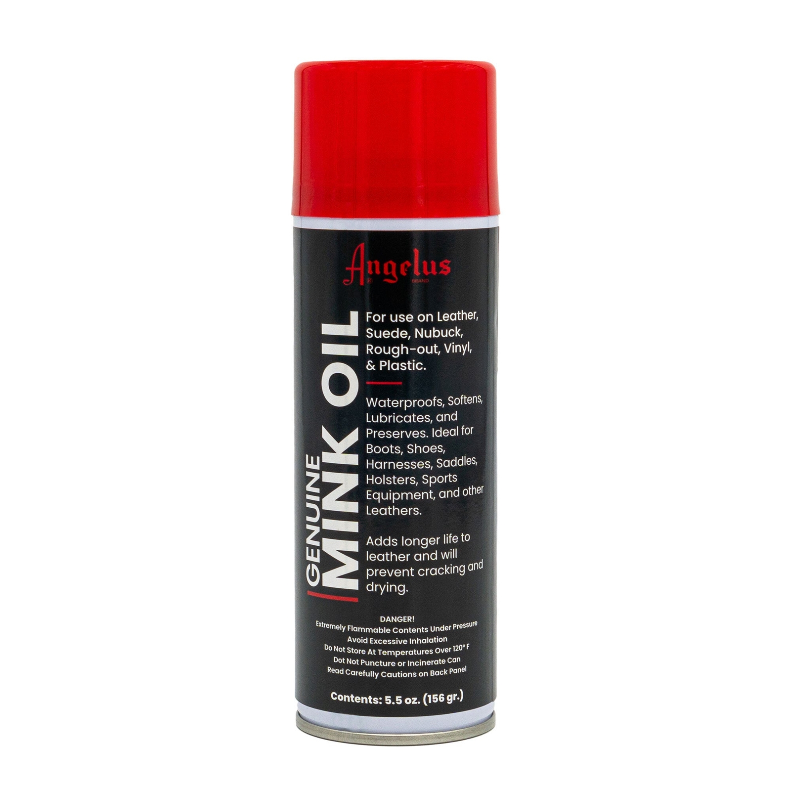 Angelus Professional Mink Oil Leather Conditioner Spray Waterproof 5.5 Oz/156 gr