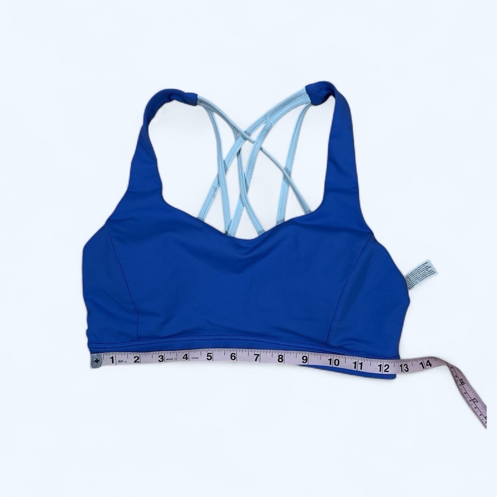Lululemon Athletica Free To Be Tranquil Bra Blue Size 8