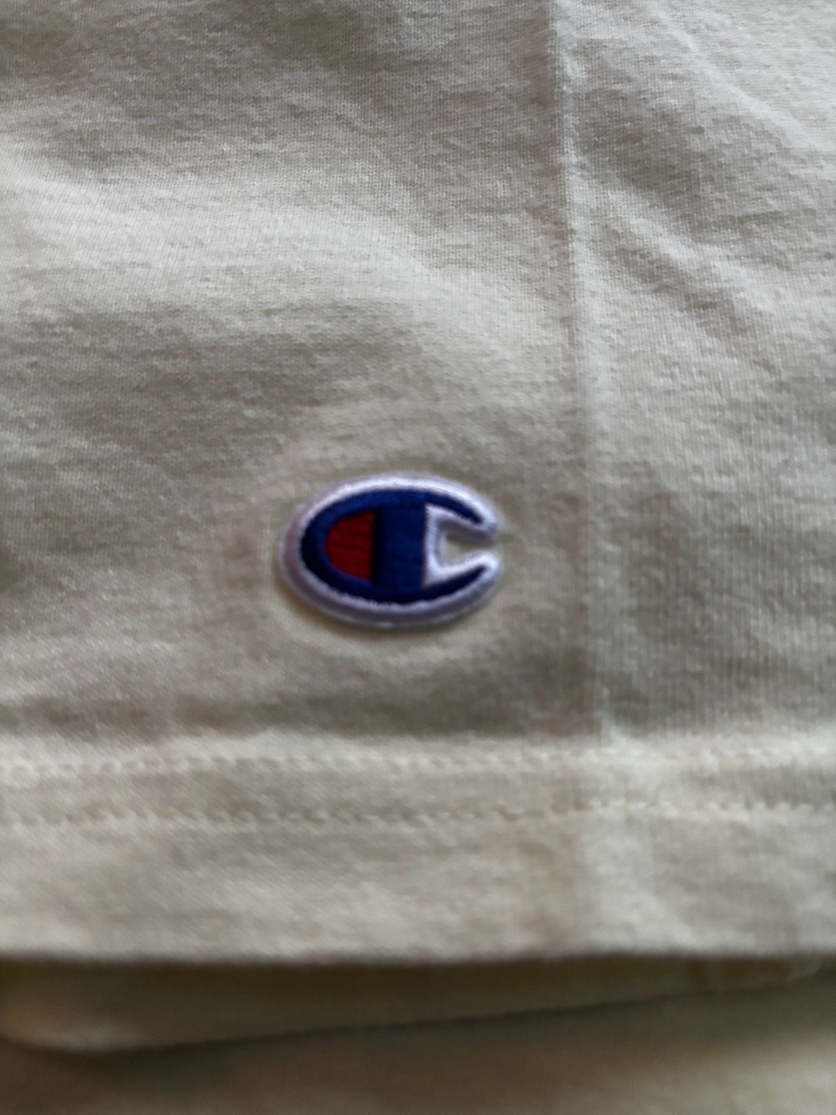 Champion Classic C Logo T-Shirt in Pale Yellow