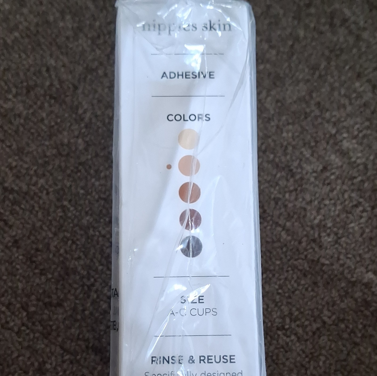 Nippies Skin Lift Adhesive Silicone Nipple Covers w/ Lift Tabs Beige A-C