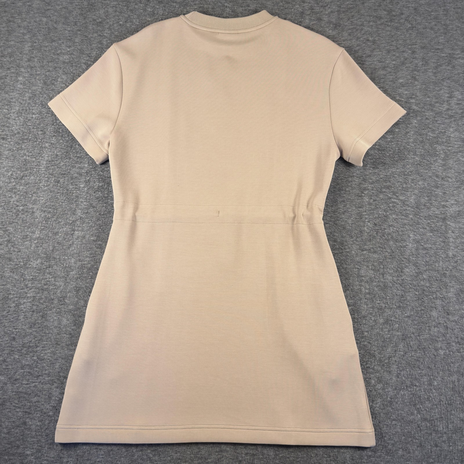 Varley Dress Womens Small Beige Maple 2.0 DoubleSoft T-Shirt Short VAR02282