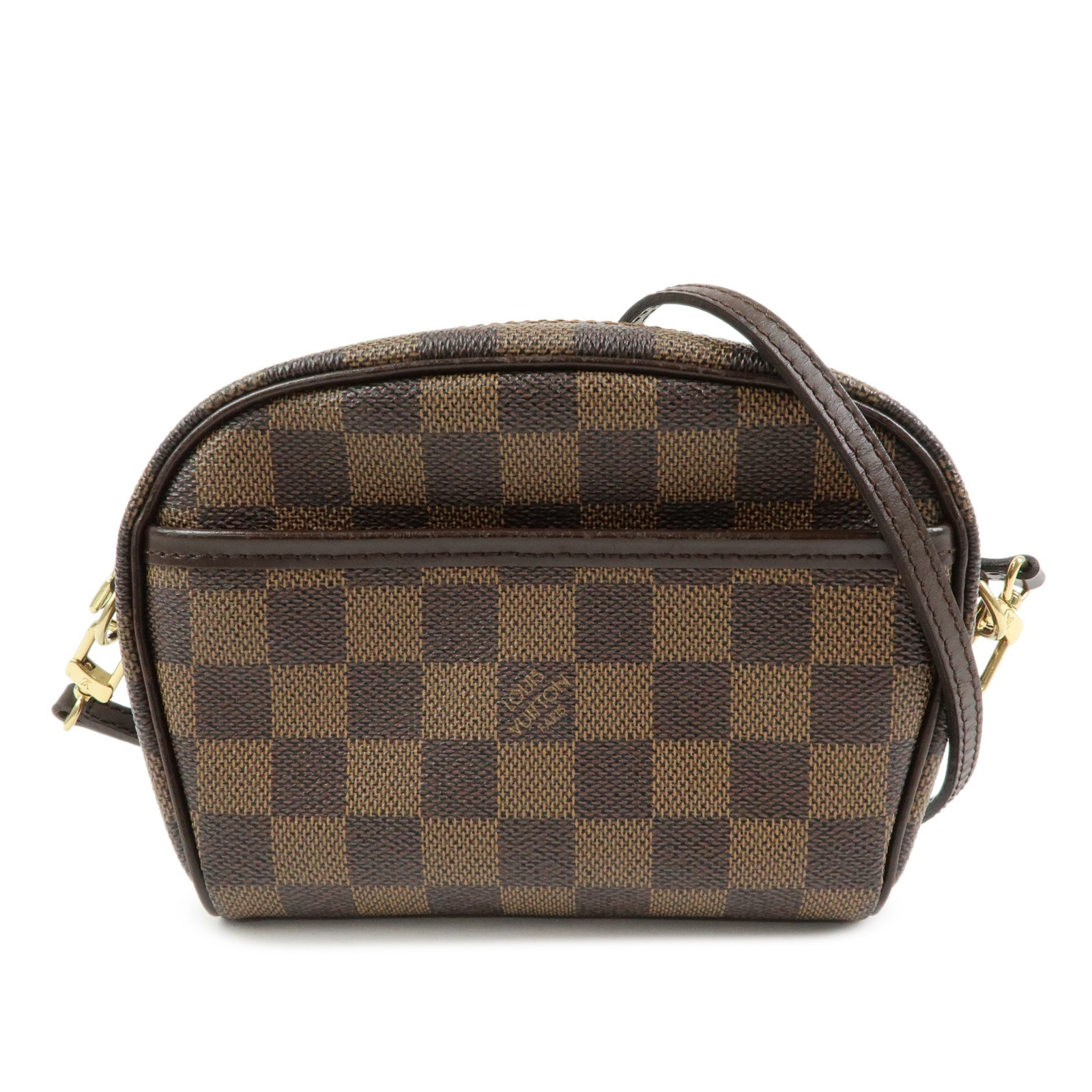 Louis Vuitton Damier Pochette Ipanema Shoulder Bag Ebene N51296 Auth Used F/S