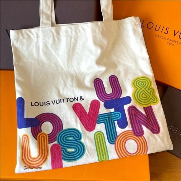 Louis Vuitton City Guide Exhibition Limited Canvas Tote Bag 2022 Shenzhen Ltd Ed