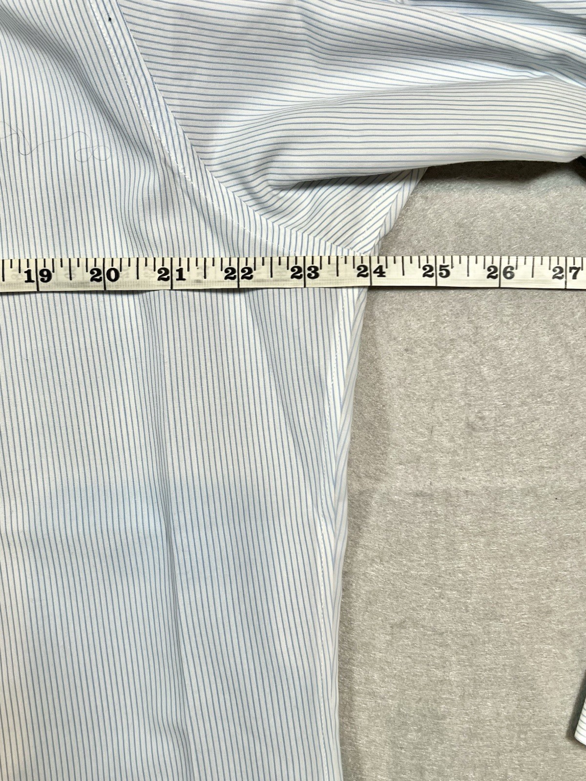 Brooks Brothers Men’s 16.5‑32 Regent Non Iron Supima Cotton Blue Stripe Shirt