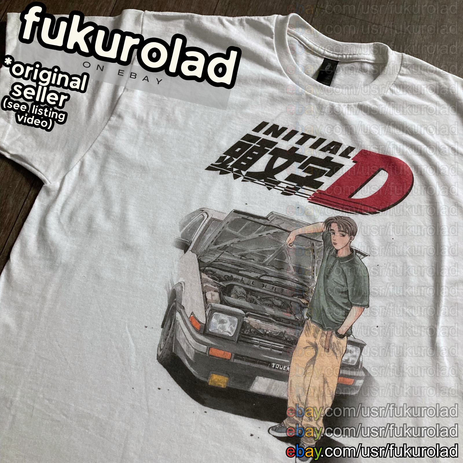 INITIAL D Takumi Fujiwara UNISEX t-shirt – high quality print
