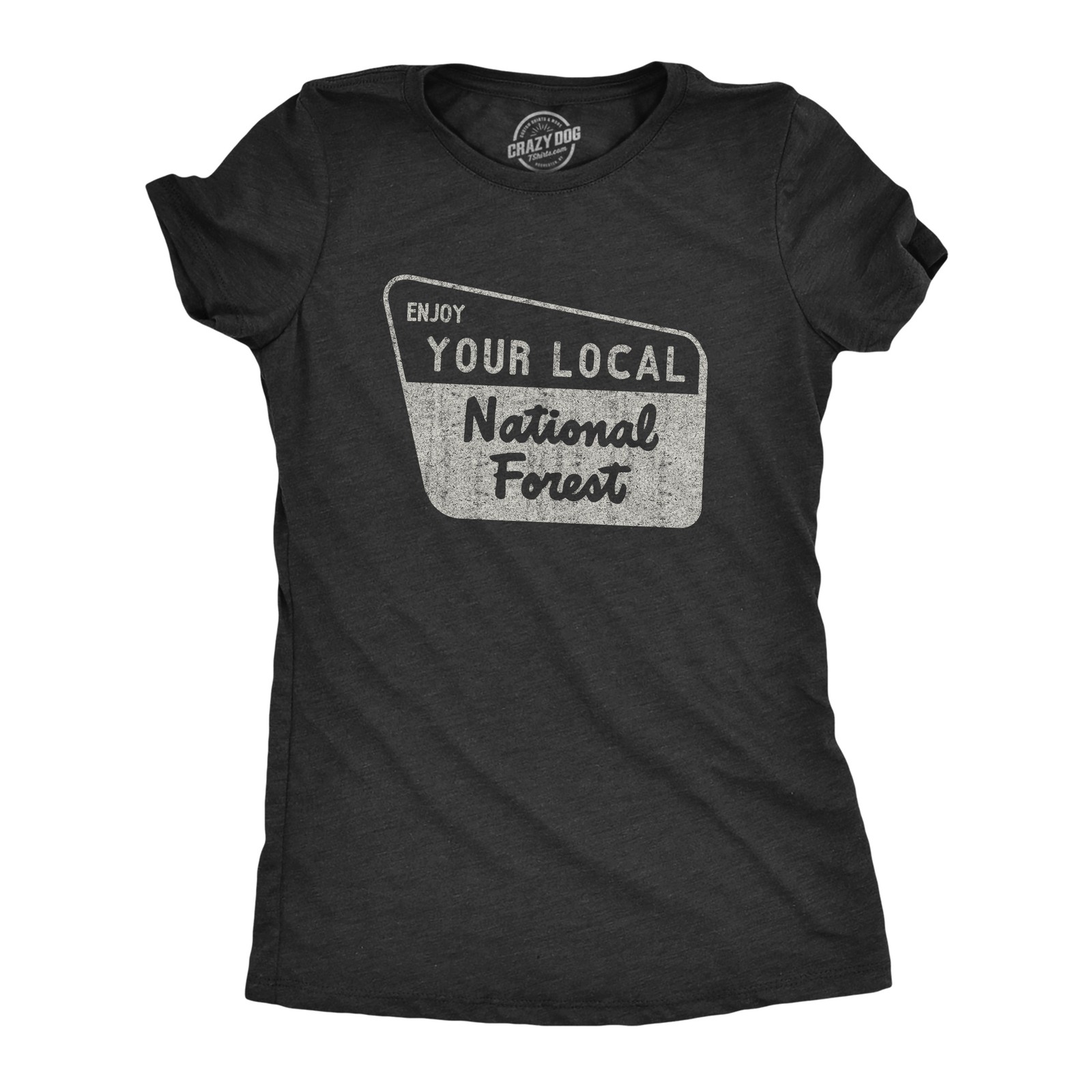 Womens Enjoy Your National Forest Funny Outdoor Vintage Camping Mountains T