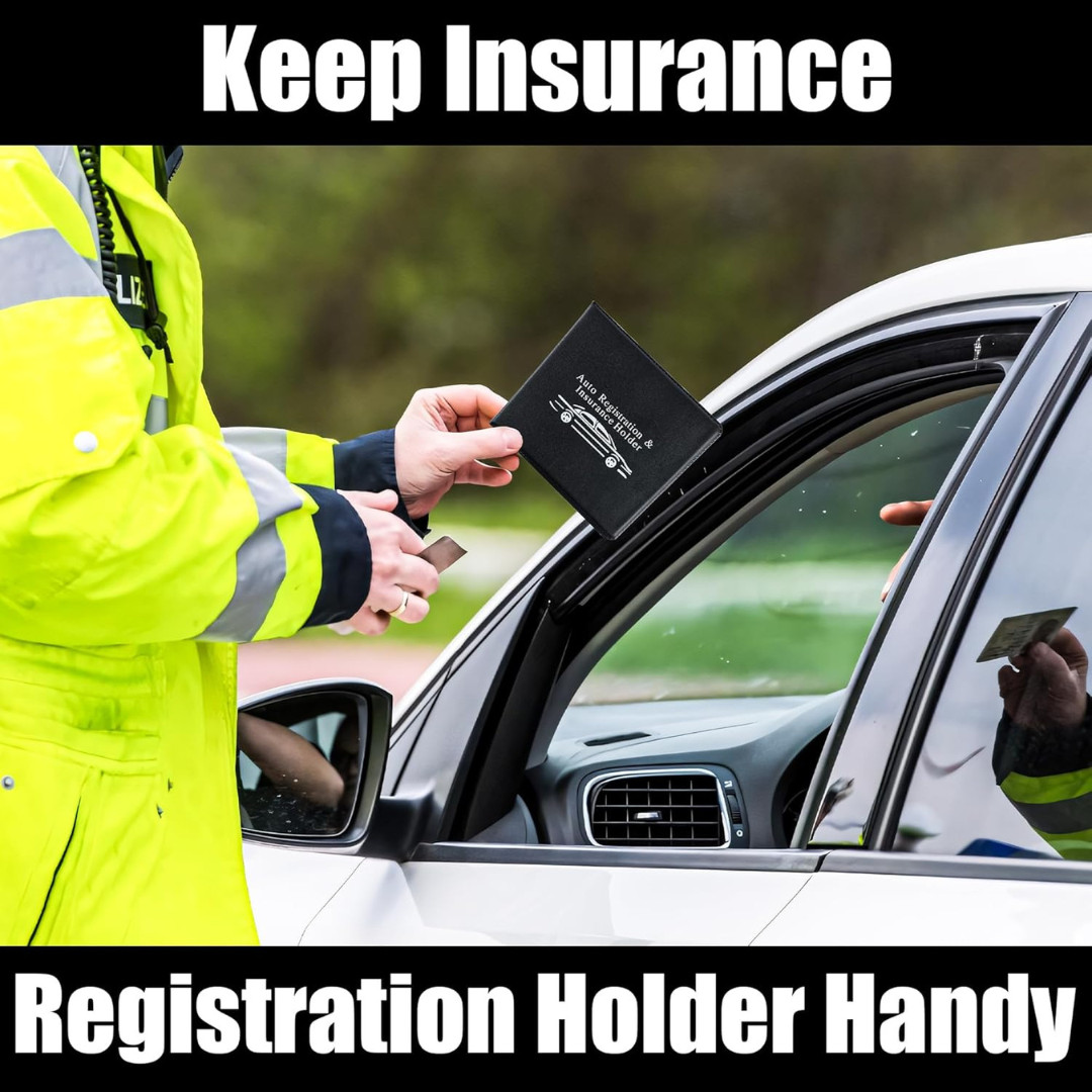 Auto Registration and Insurance Card Holder 2 Packs Car Document ID Holder Gl…