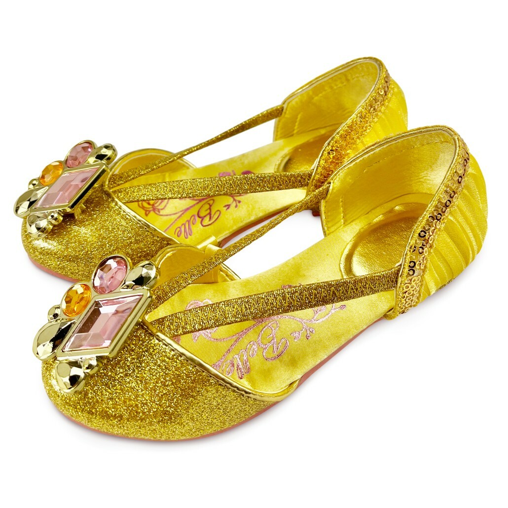 NWT Disney Store Belle Costume Shoes Girl Princes Beauty and the Beast Many size