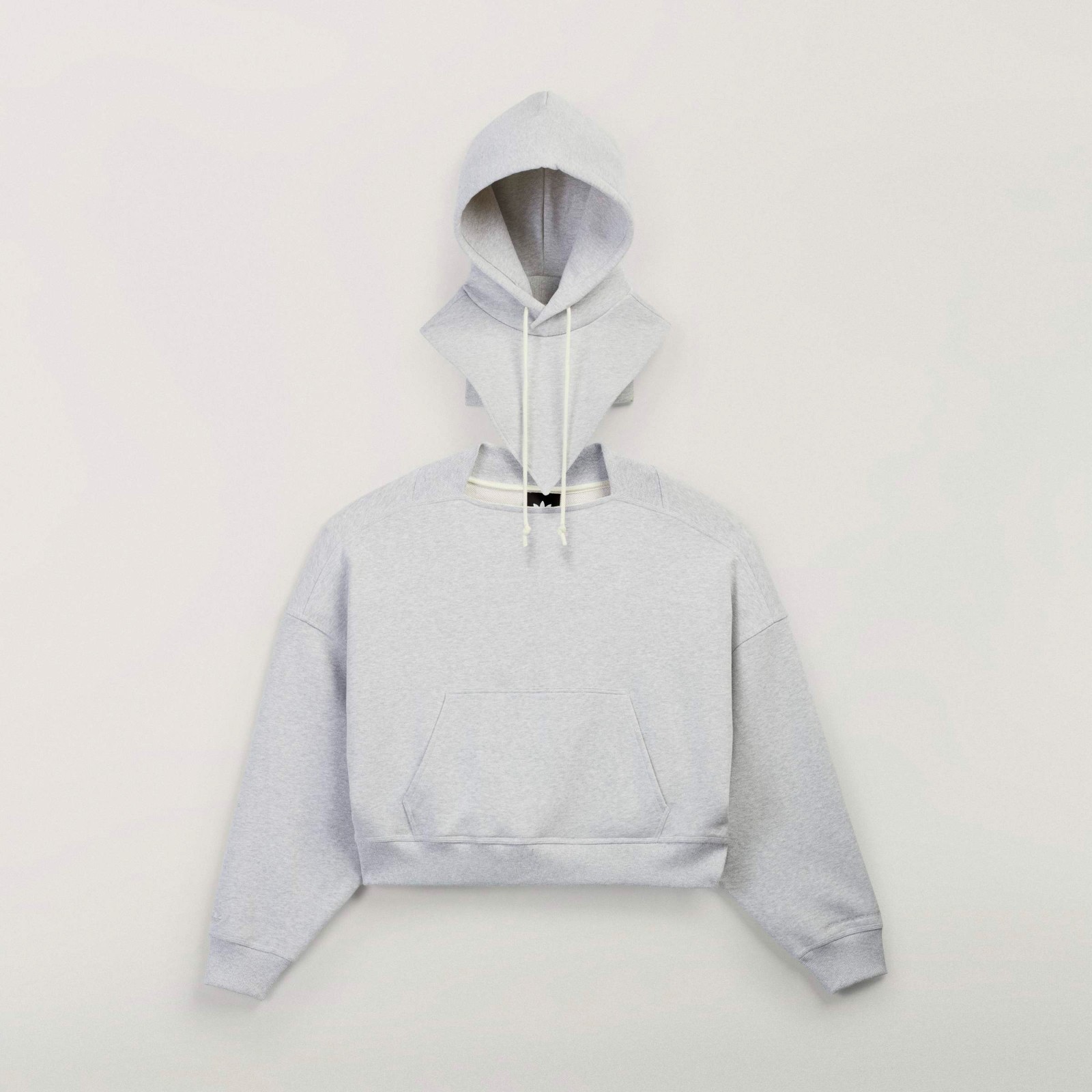 Adidas x Bad Bunny (Light Grey) Men Crewneck Hooded Balaclava Sweatshirt KF1798