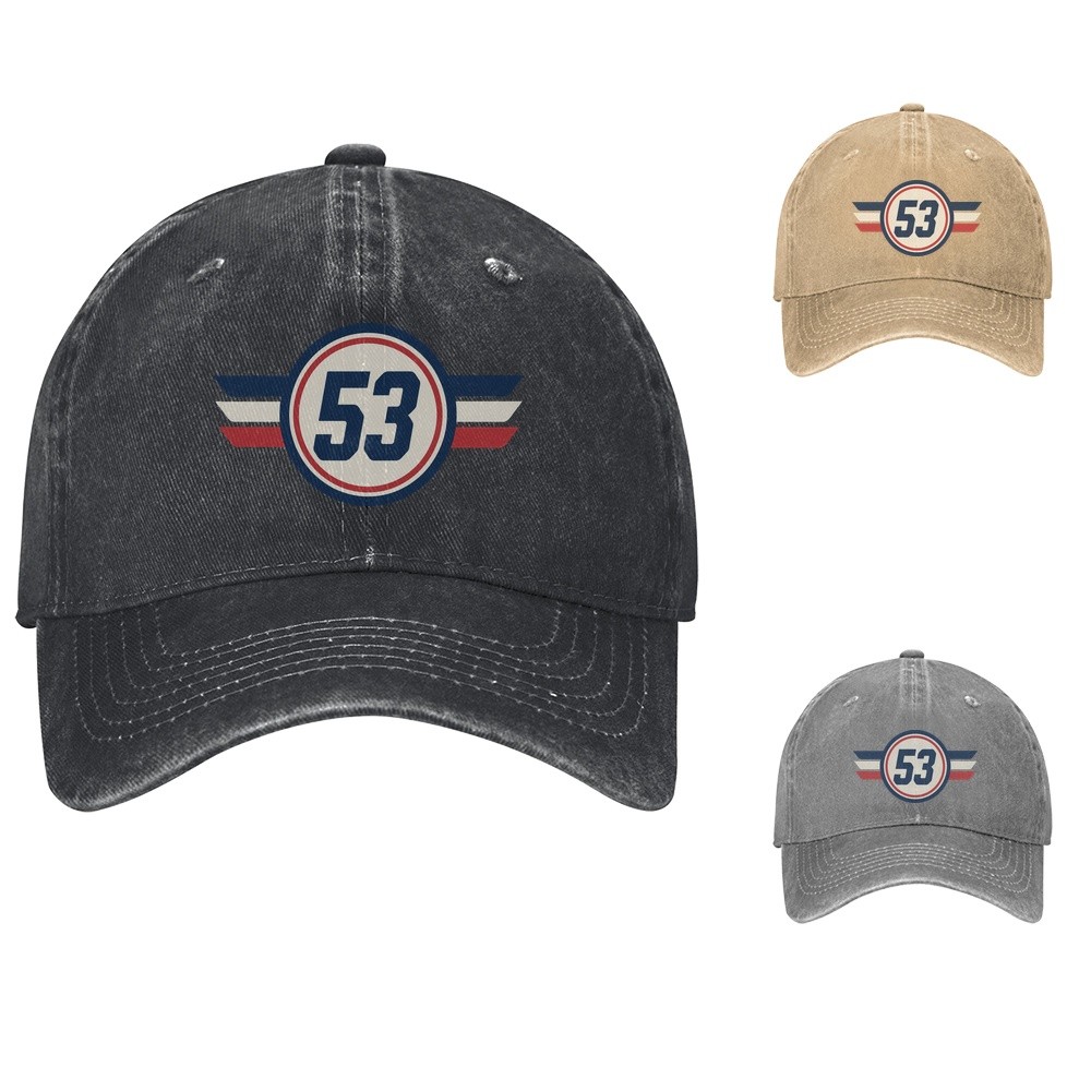 53 Racing Baseball Cap Adjustable Dad Hat Retro Speed Stripes
