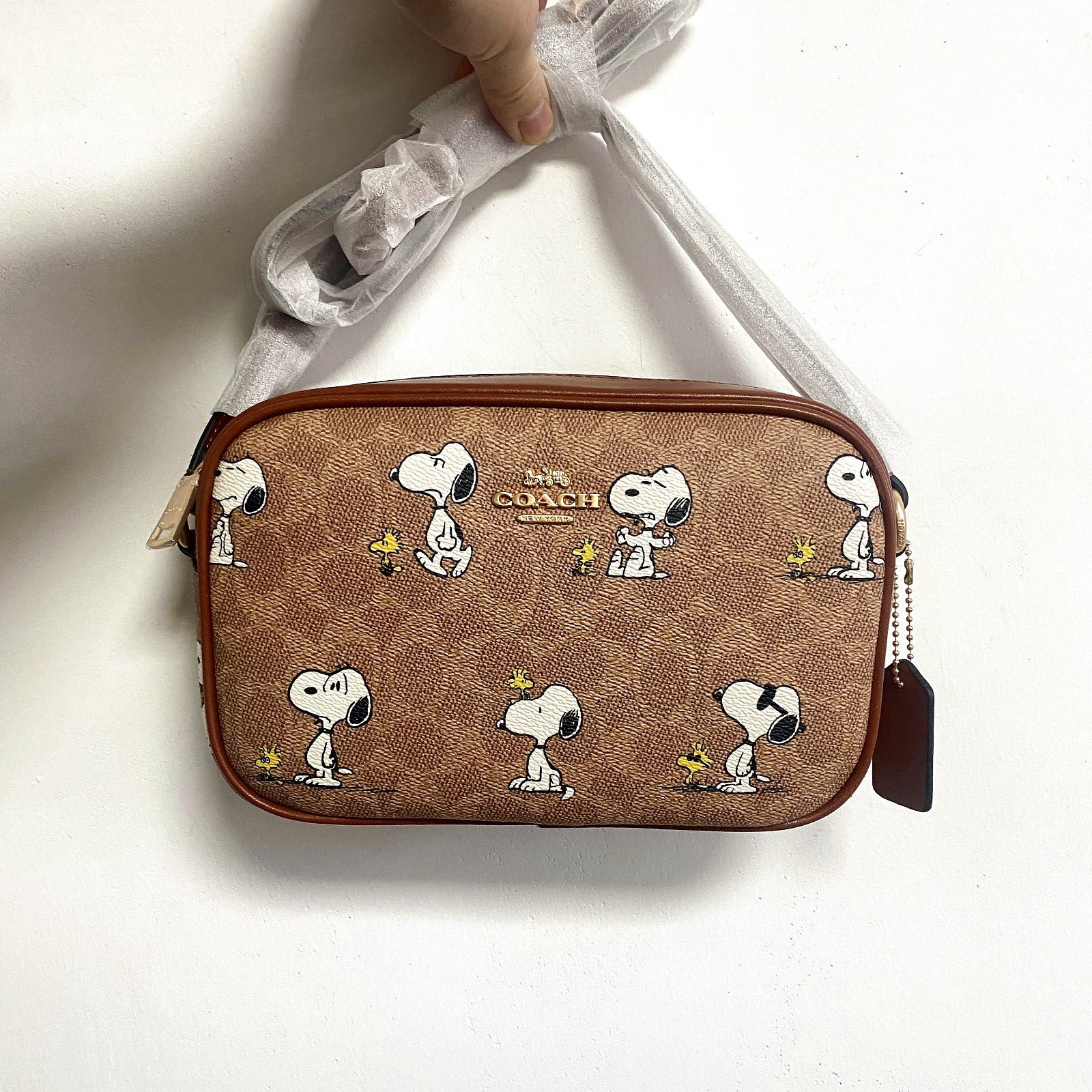 Coach X Peanuts Jamie Camera Bag In Signature Canvas With Snoopy Print CBM27 NEW