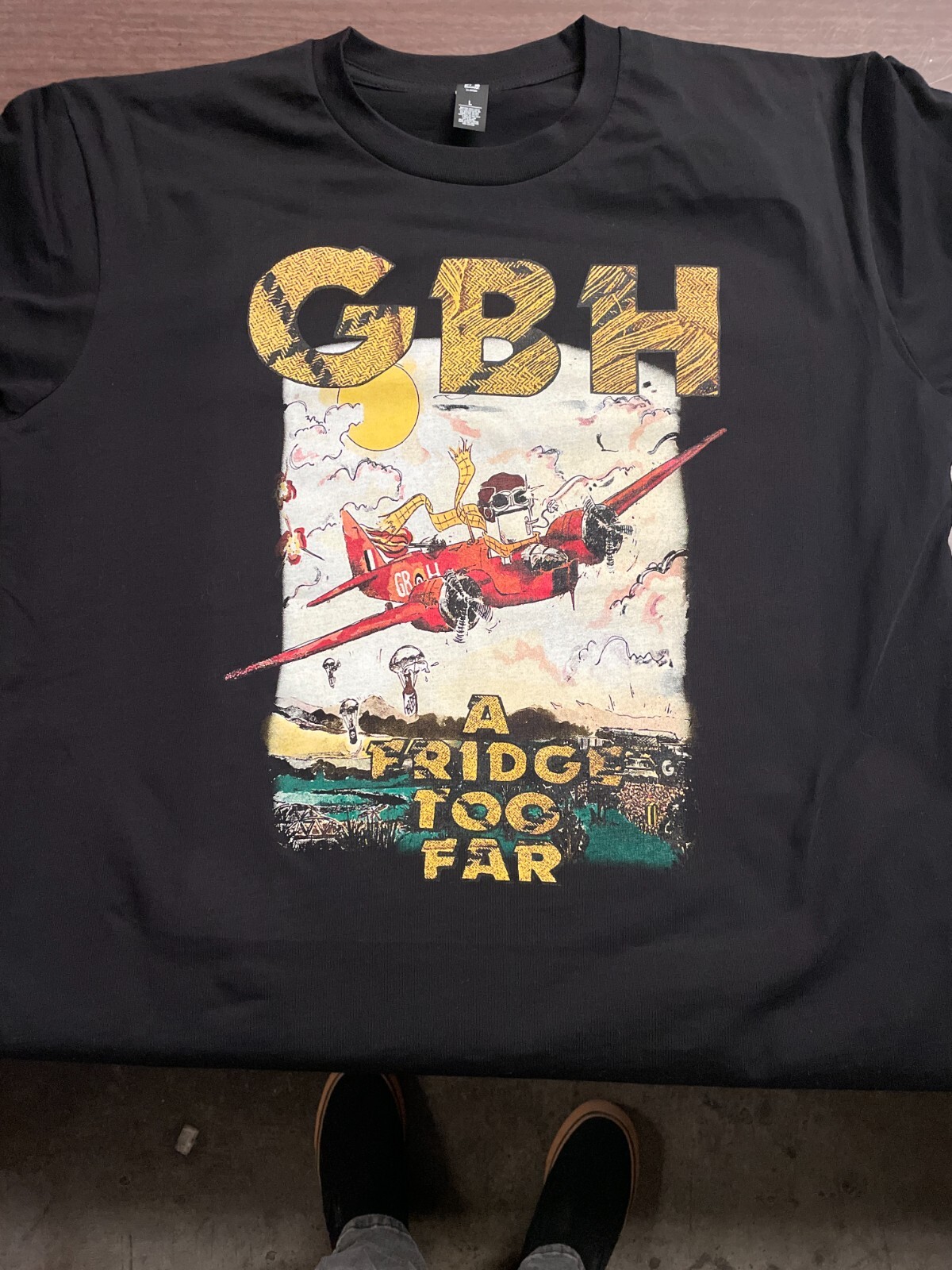 GBH Fridge too far shirt punk hardcore slayer discharge adicts JFA the exploited