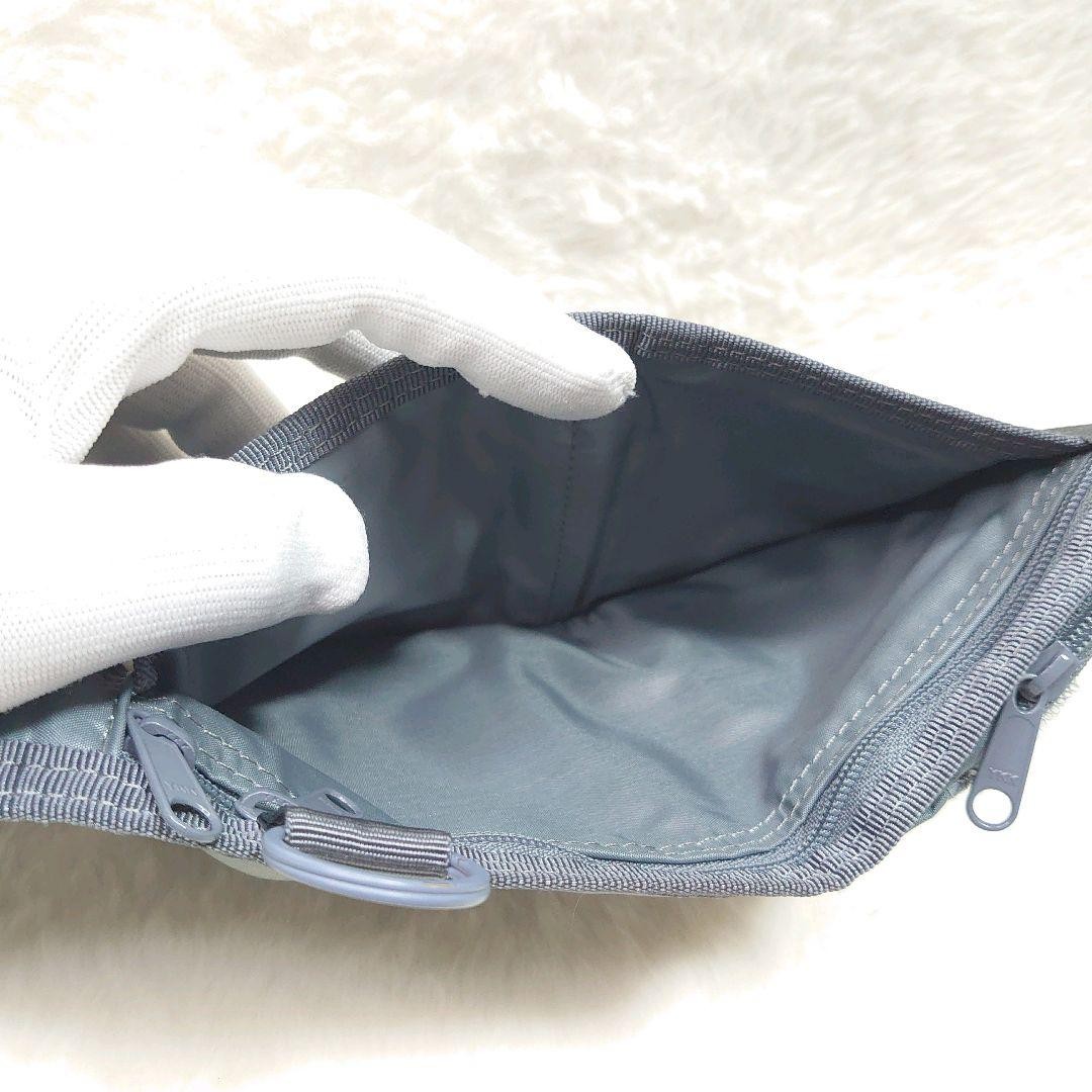 Porter Capsule Trifold Wallet Gray Rare Old Model Nylon Used