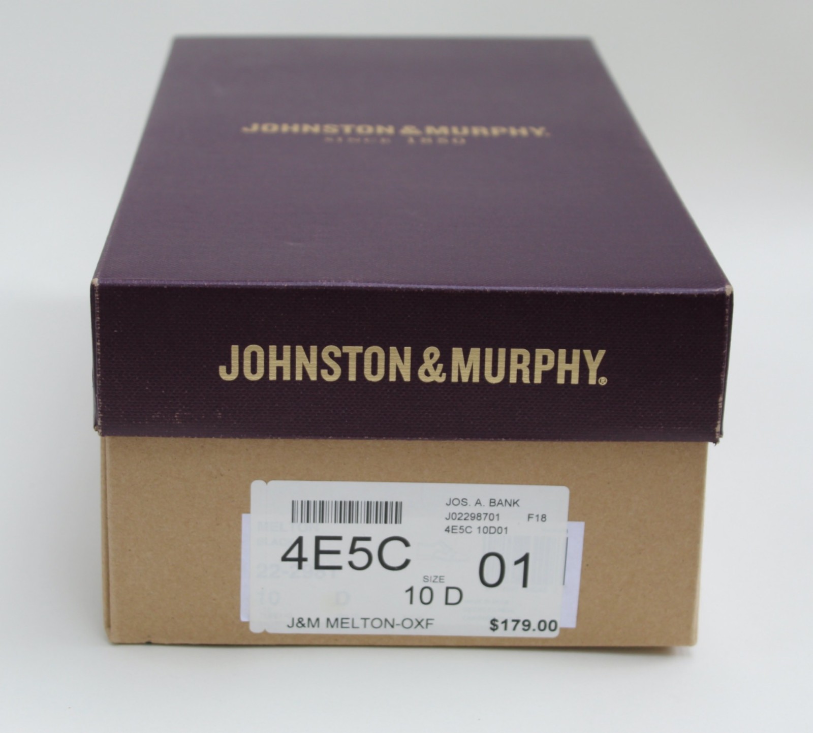 Johnston and Murphy Men’s Melton Oxford Size 10D, Never Worn, New, Other, Black