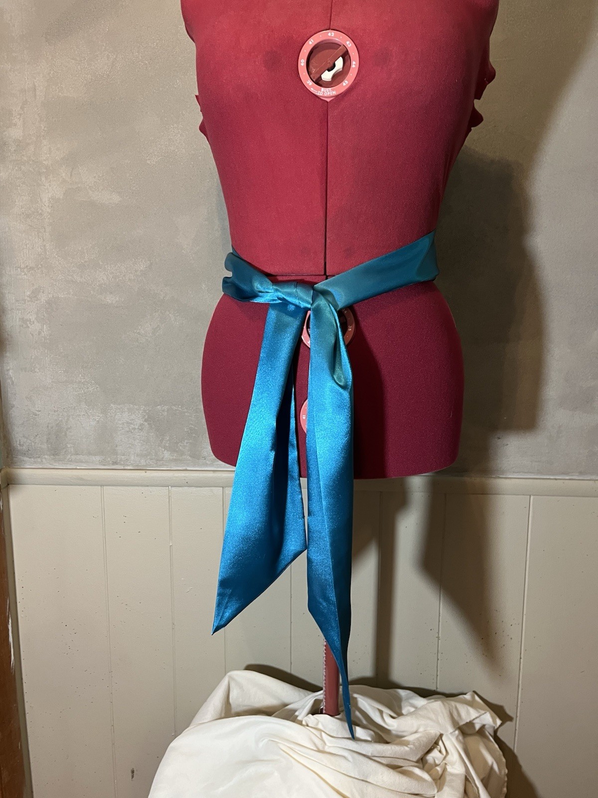 Teal Sash / Scarf / Belt / Accent / Accessory In Satin Fabric ships from US