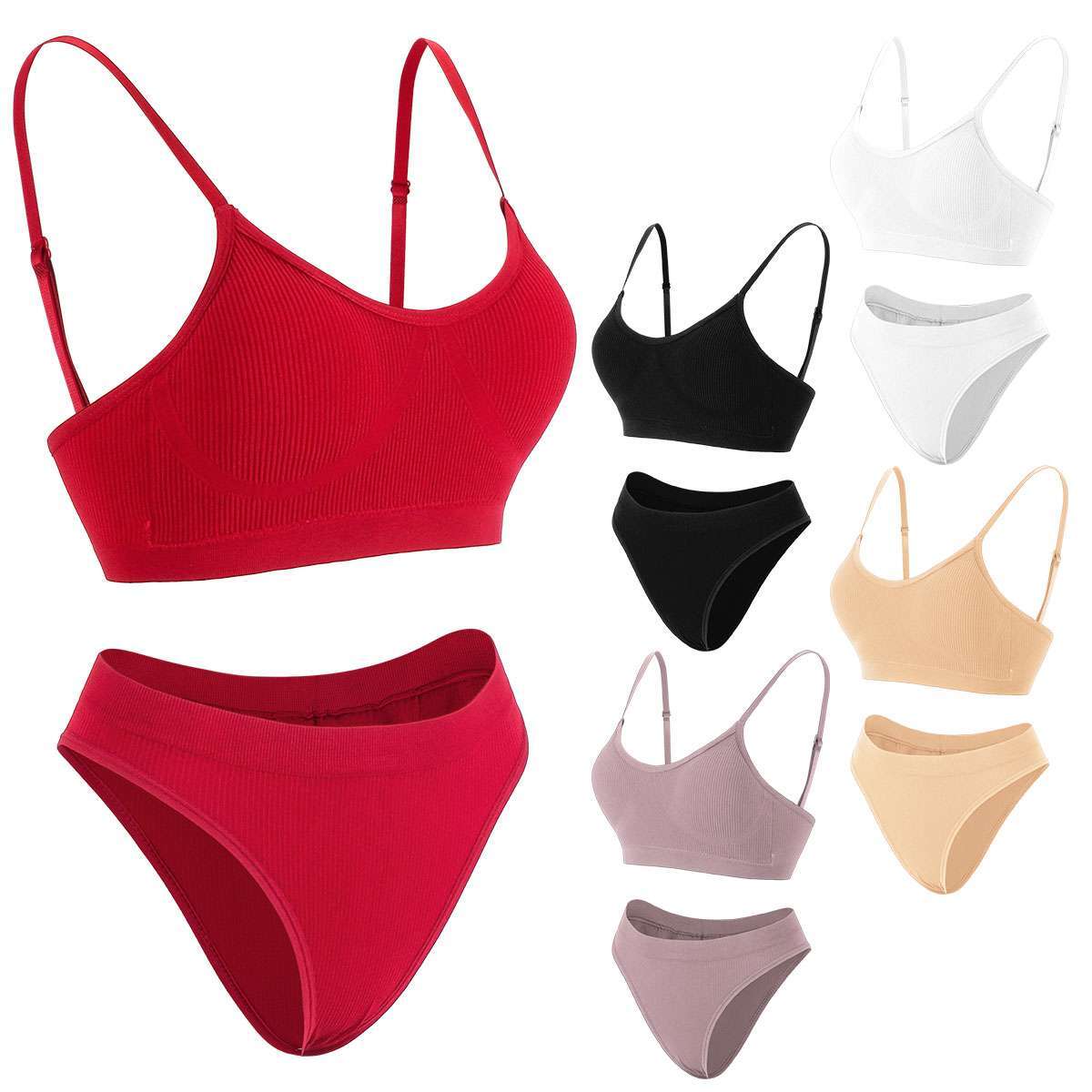 Women Underwear Bra And Panties Set Lingerie Thong Push Up Bralette Sport Bra