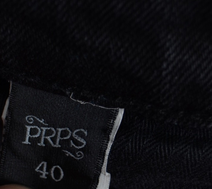 Prps Men’s Windsor Tapered Skinny Fit Cargo Stretch Black Jeans Size 40 40×34
