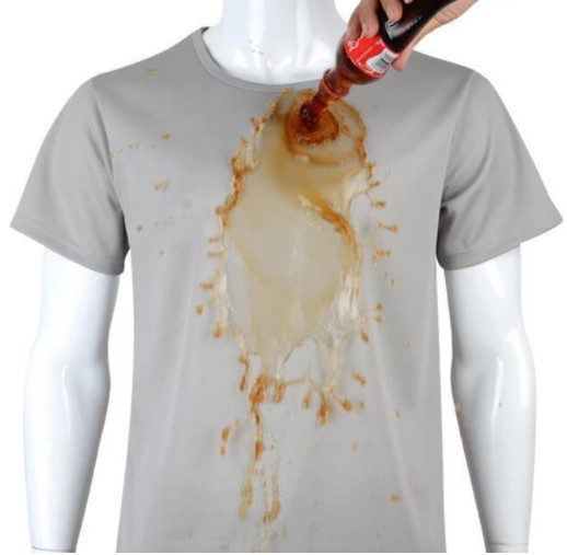 Wholesale Polyester Hydrophobic Stain Proof Anti-fouling Waterproof T Shirts