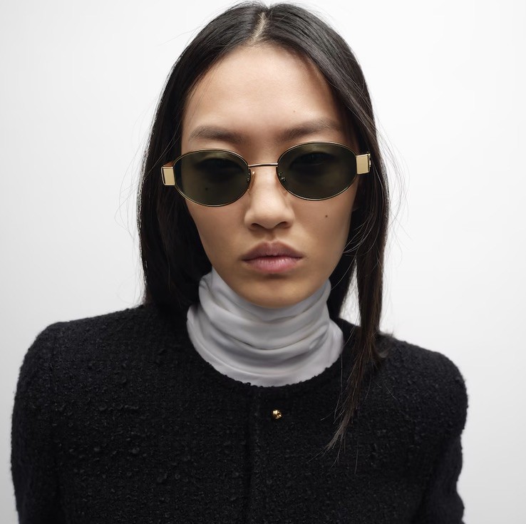 CELINE sunglasses Triomphe Metal Oval CL40235U