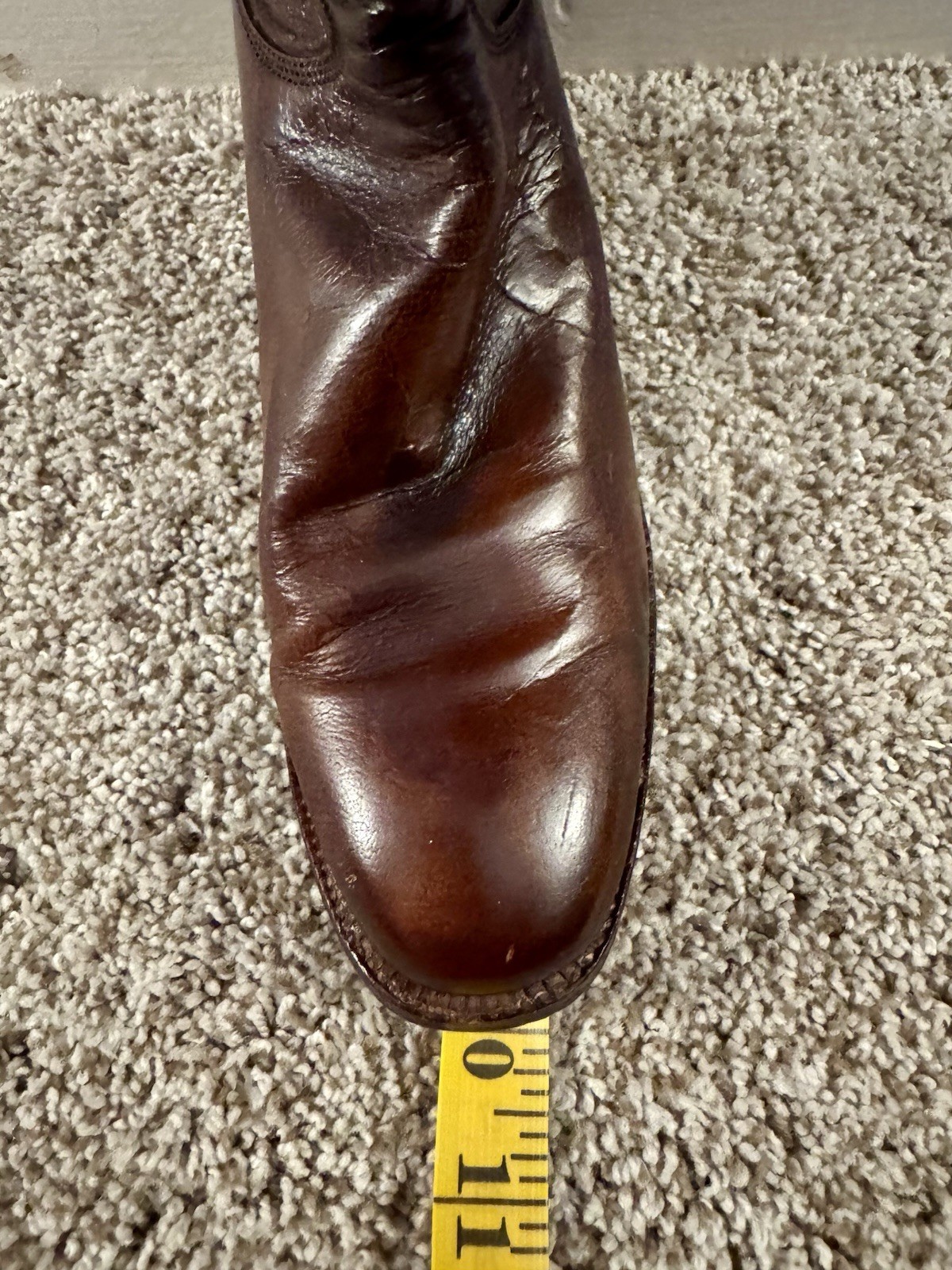 Lucchese 1883 Cutter Bill Cowgirl Boots 6.5A B/O Goat Leather Kennedy Pull On