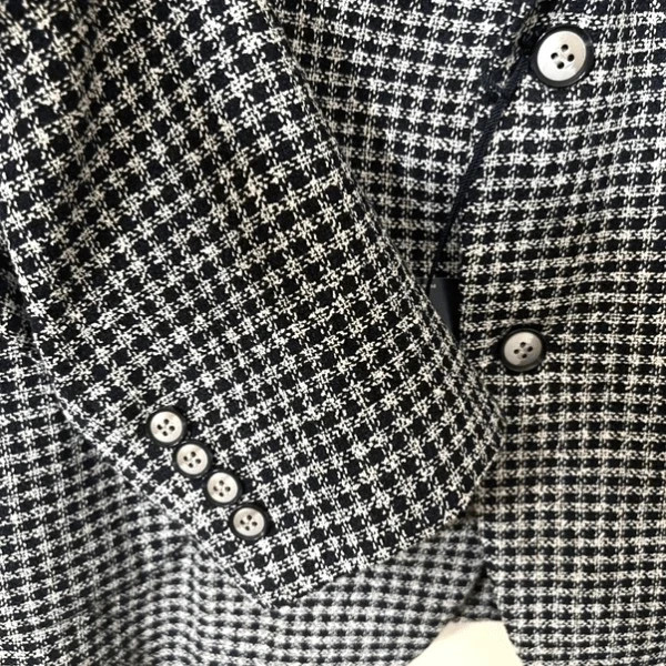 Stafford Mens navy check plaid Sport Coat Suit jacket sizes 44 to 50 S, R, L