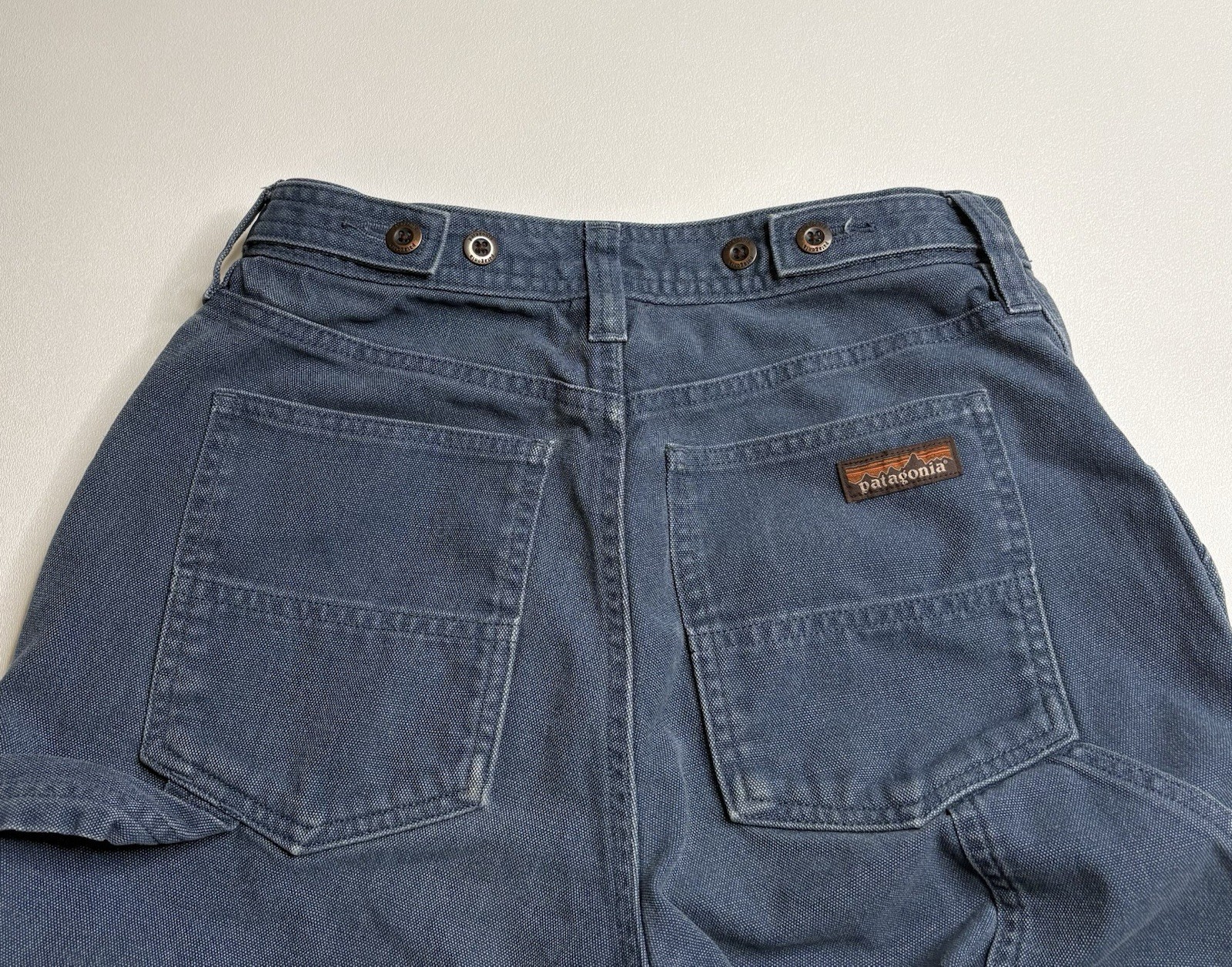 Patagonia All Seasons Double Knee Carpenter Hemp Blend Pants Womens 4 Blue