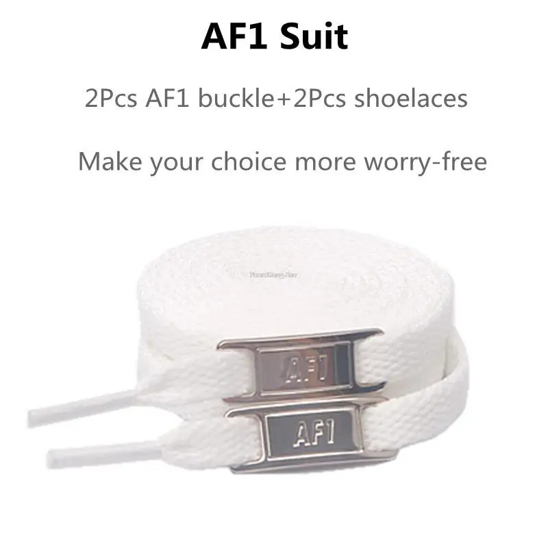New AF1 Shoelaces Combination White Flat Laces and Shoe Decoration Suit Sneaker