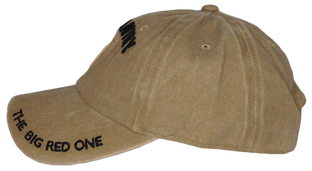 1st Infantry The Big Red One Khaki Acrylic Embroidered Hat Cap – Licensed