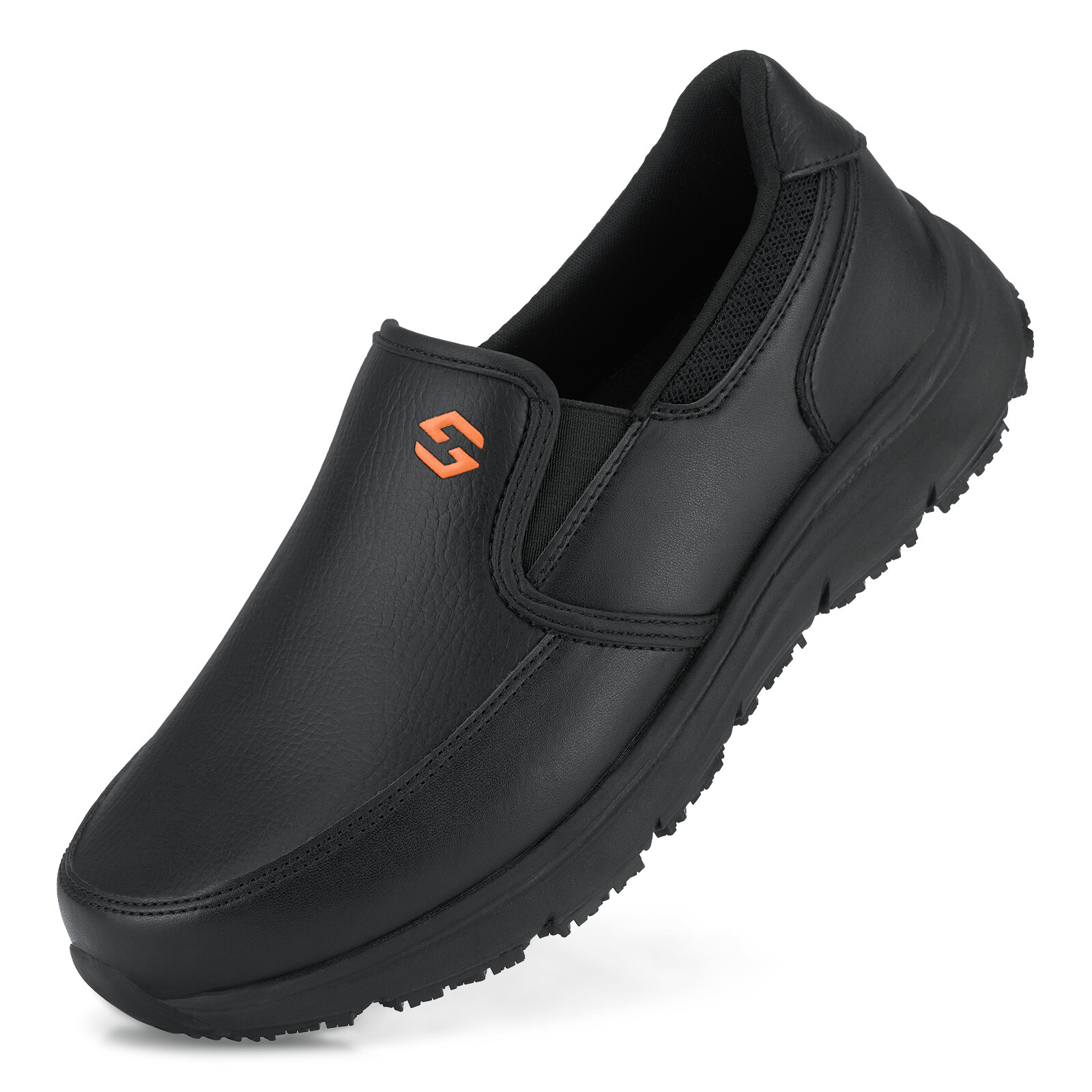 HISEA Men Non Slip Food Service Shoes Water Resistant Chef Health Care Work Shoe