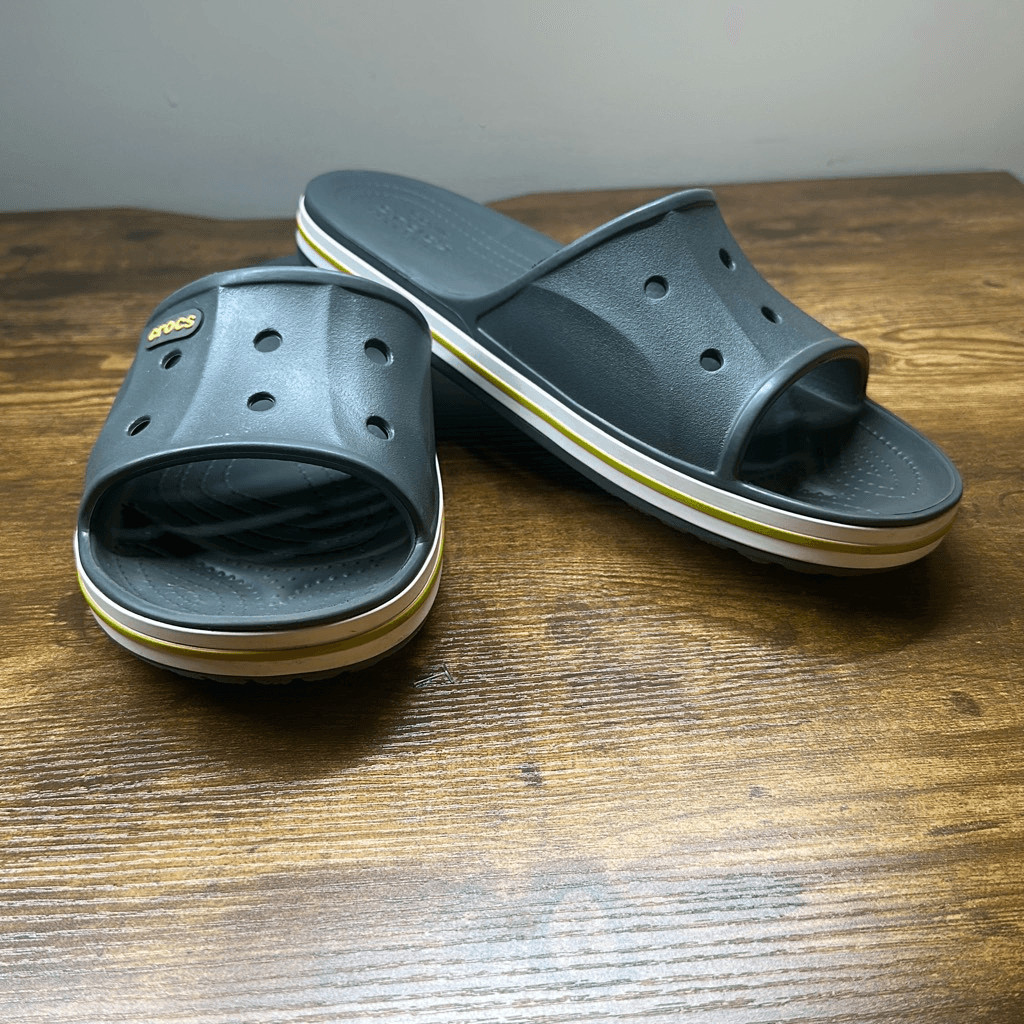CROCS Bayaband Slides Slip On Sandals Gray Size 11 Comfort