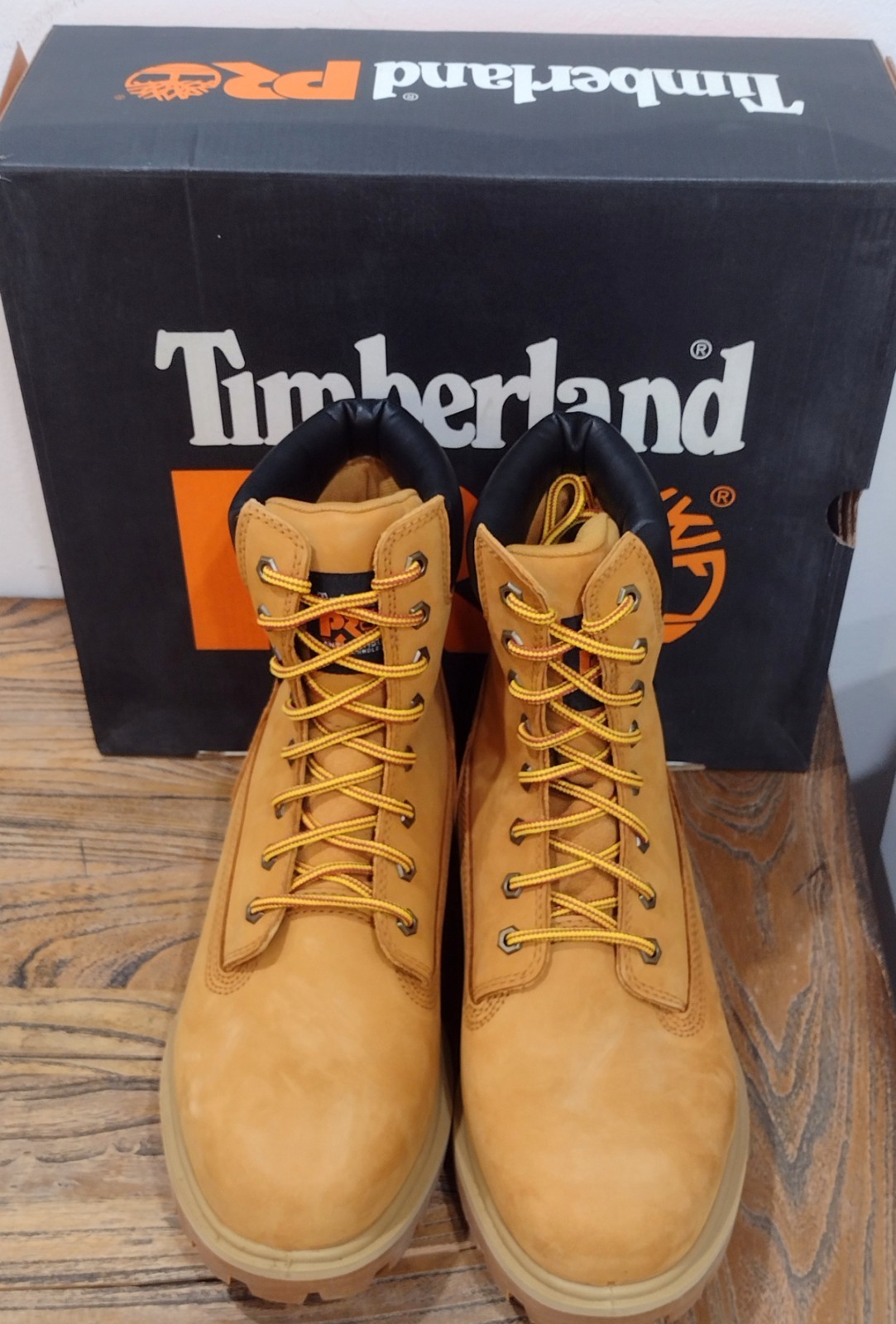 NEW Timberland Pro DIRECT ATTACH 8 Inch Men’s Sz 9.5M Wheat Soft Toe WP Boots