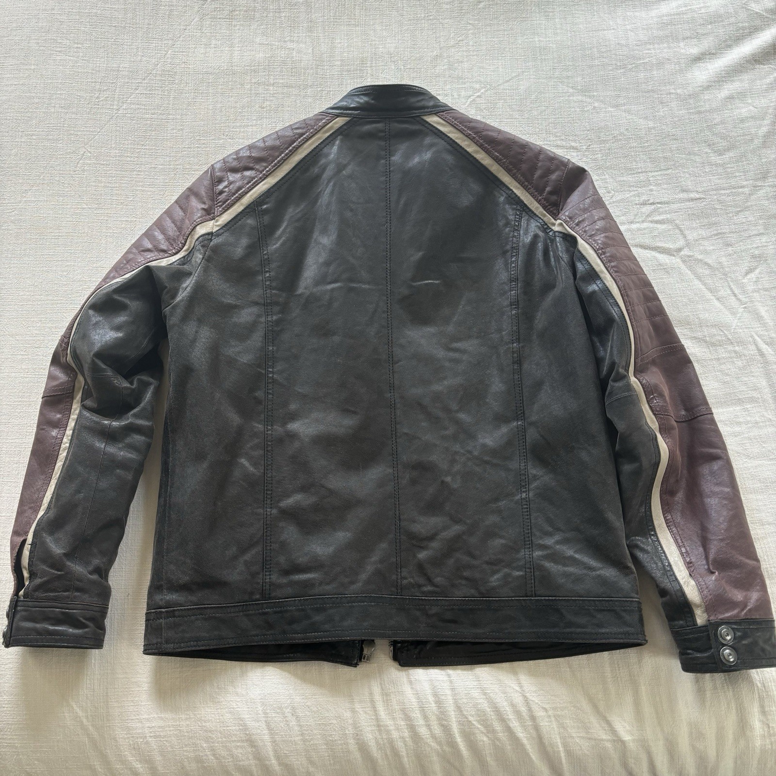 Tom Tailor Men’s Leather Jacket Size Medium-Large