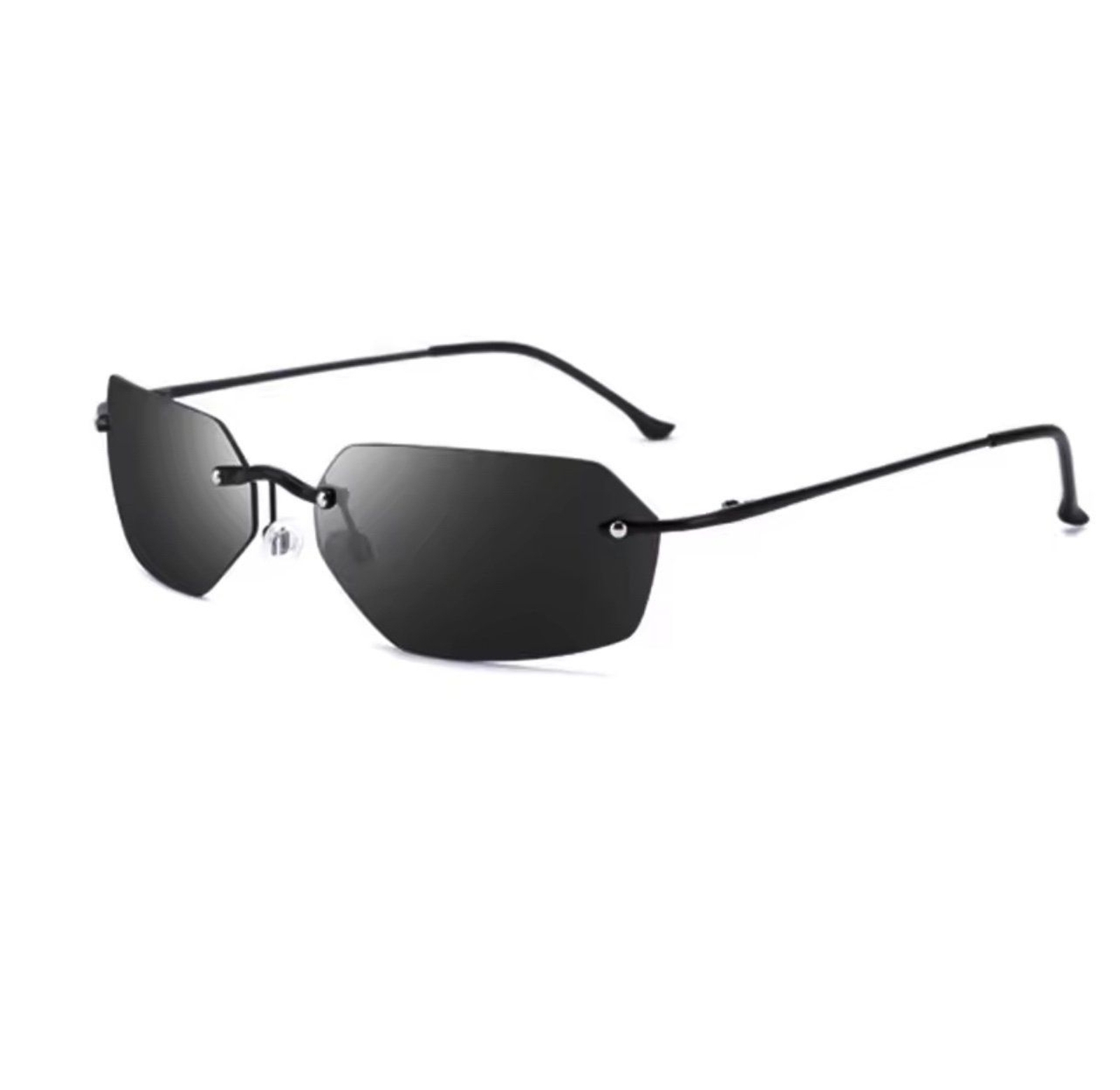 Fashion Cool The Matrix Agent Smith Neo Style Polarized Sunglasses Rimless